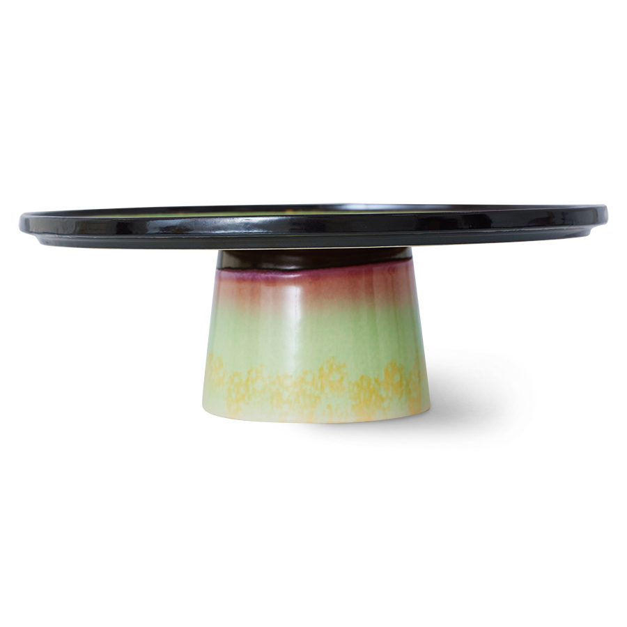 Servies 70's Ceramics taartplateau M Licorice