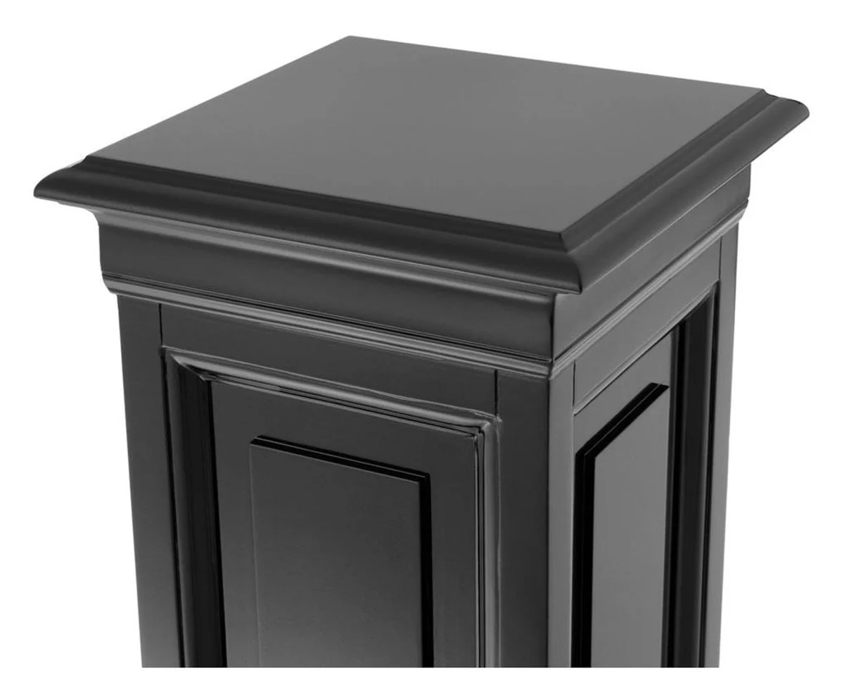 Designer mahogany column black 33 x 33 x H. 80 cm - luxury side table