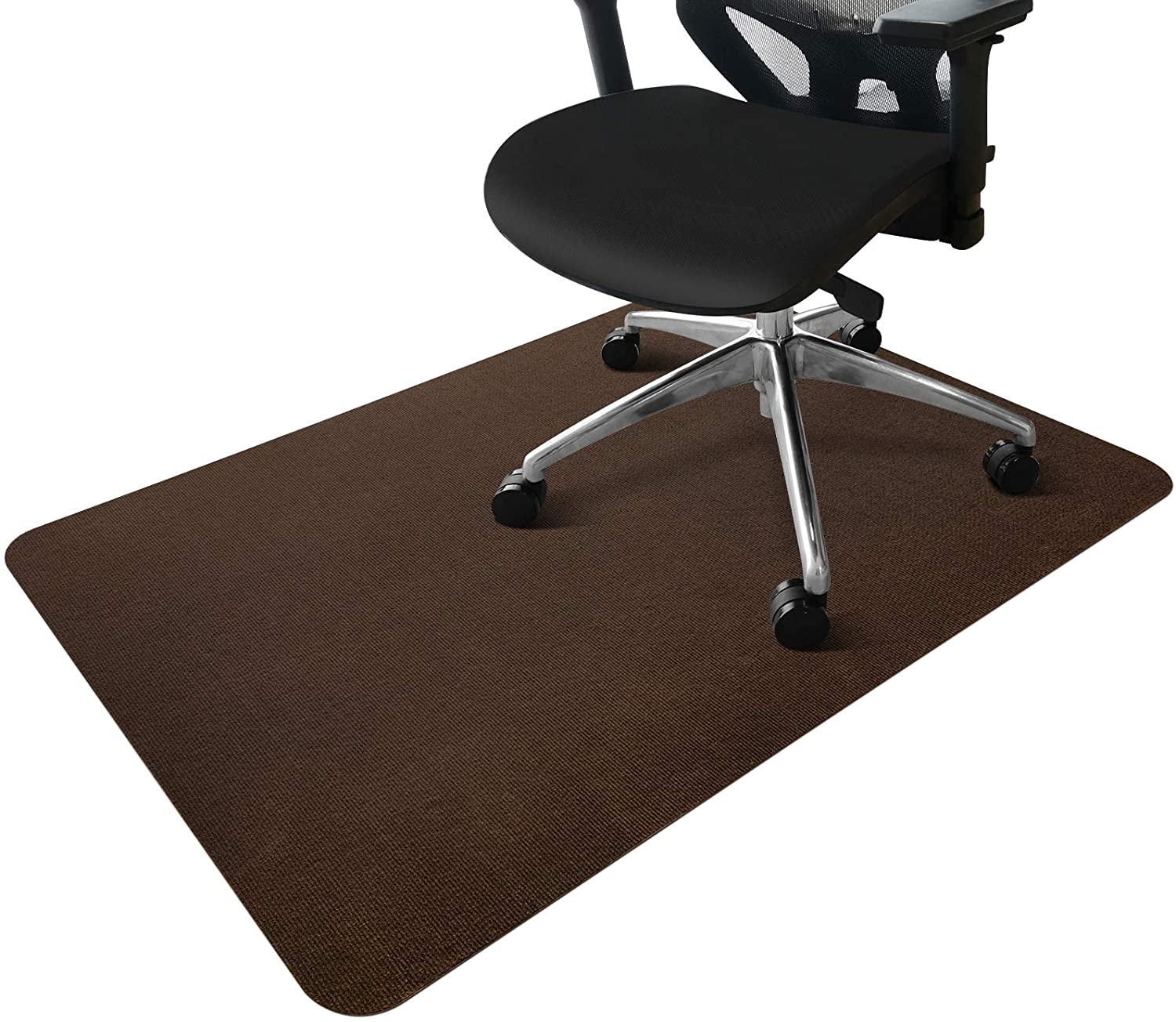 Floor Comprehensive Protection PVC Self Adhesive Anti-Slip Polyester Floor Rug Striped Washable Floor Rugs Chair Mat for Home Office