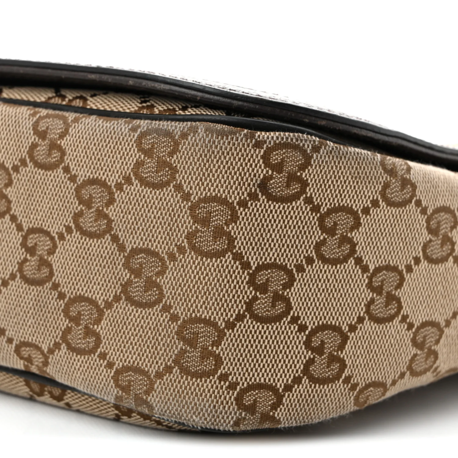 Monogram Flap Messenger Bag Beige Dark Brown - Top Club