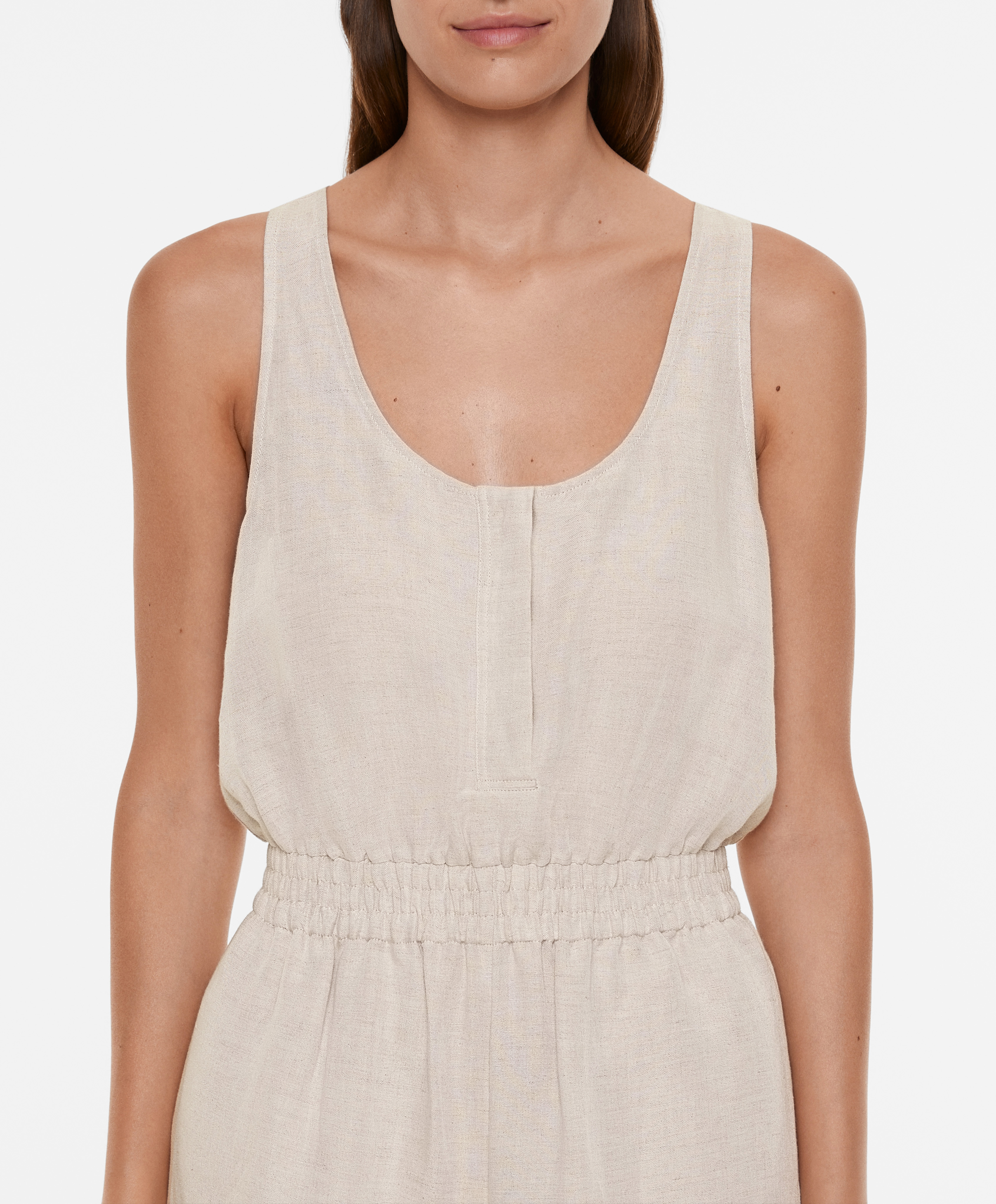 OYSHO Linen blend long jumpsuit