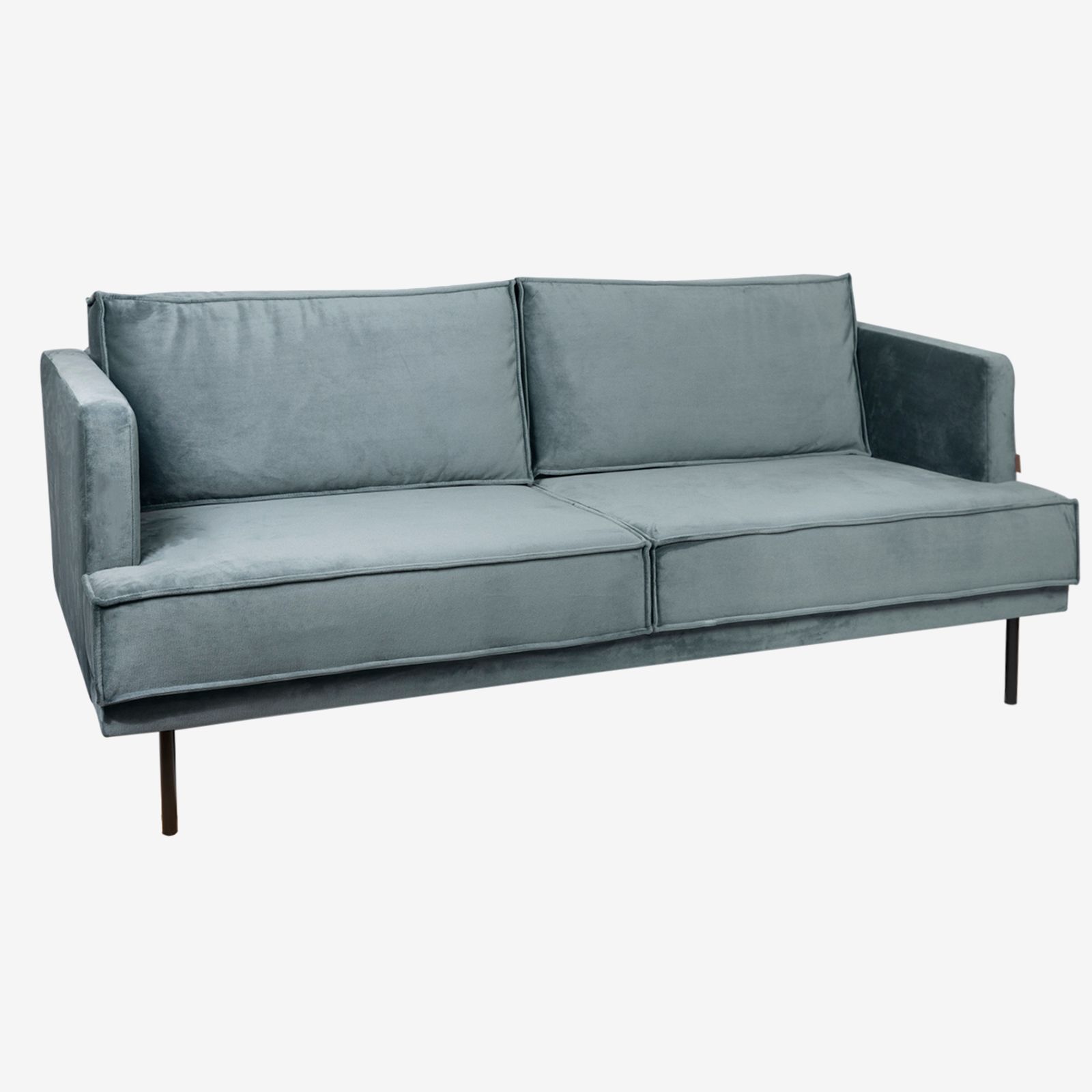 The Duchess velvet bank 2.5-zits Juke grijs