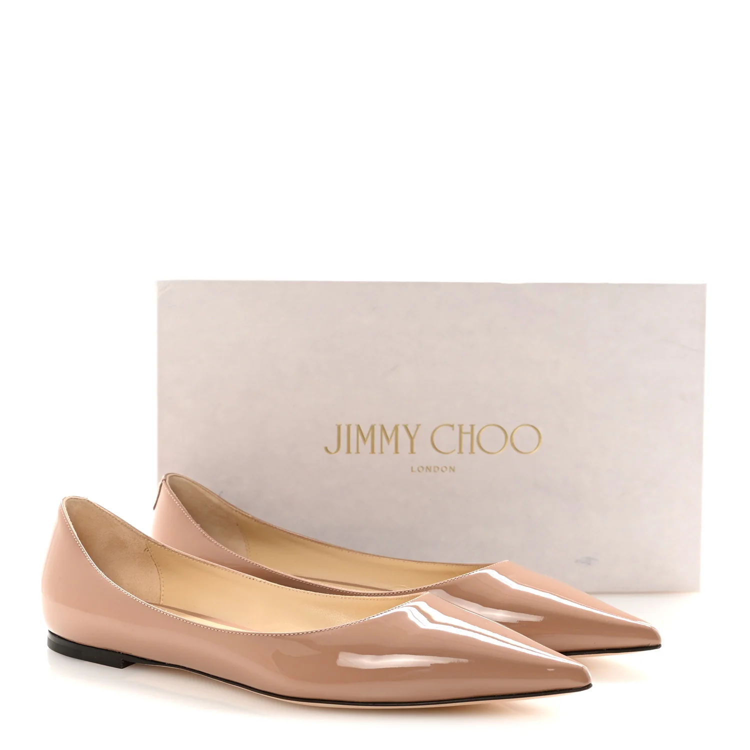 Patent Love Flats 40 Ballet Pink - Top Club