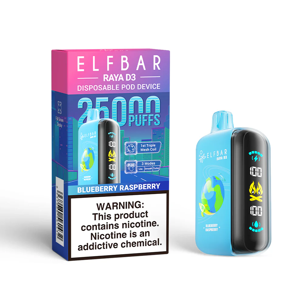 ELFBAR RAYA D3 Disposable Vape (All Flavours)