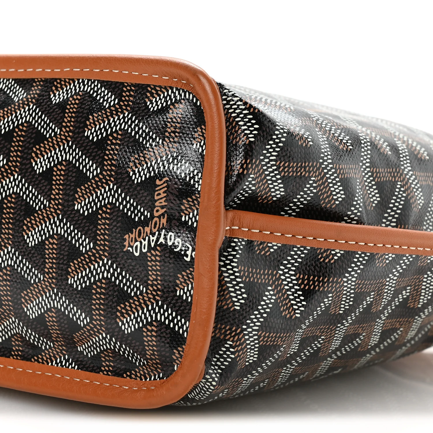 Goyardine Reversible Mini Anjou Black Gold - Top Club
