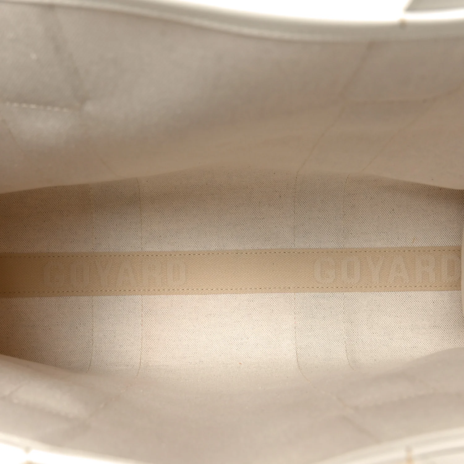 Goyardine Villette Tote White - Top Club