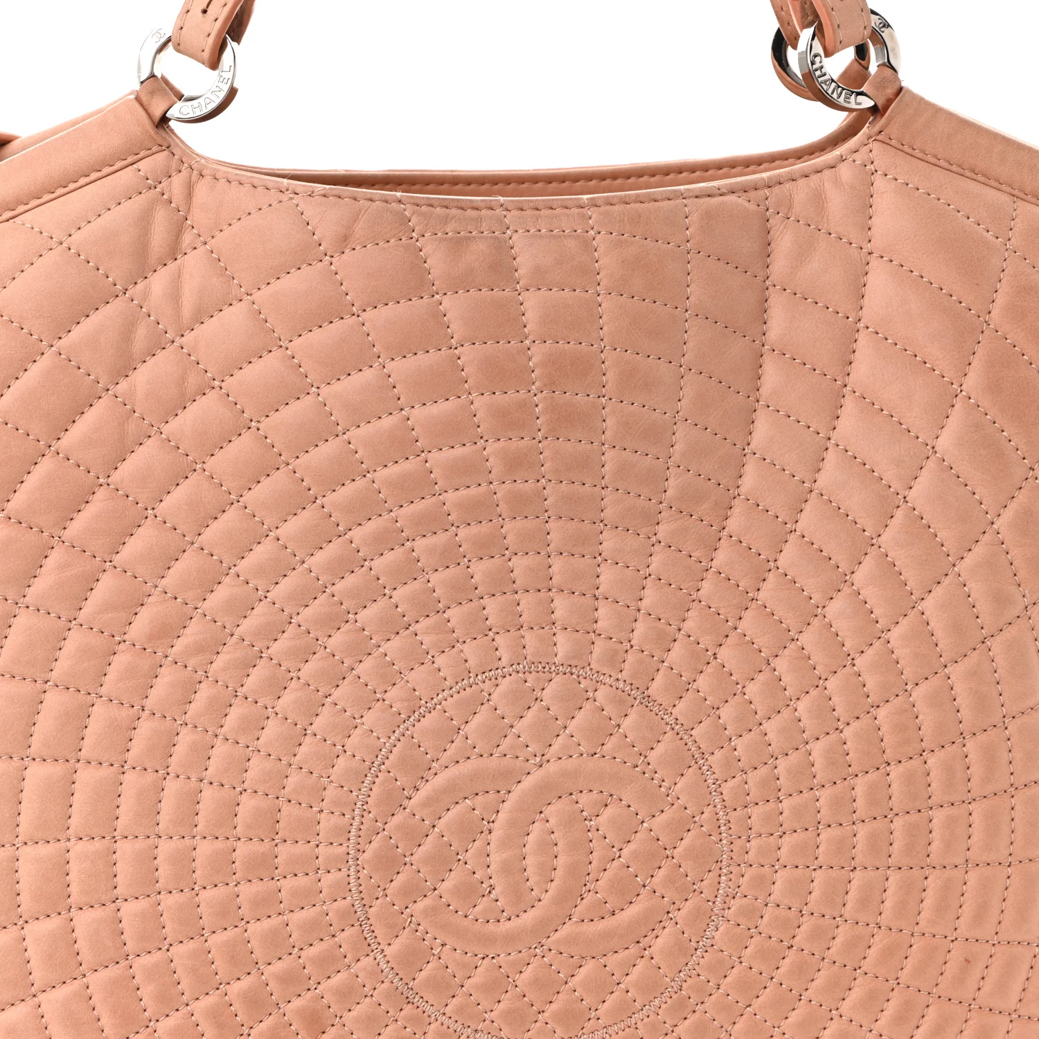 Iridescent Calfskin Large Sea Hit Tote Pink - Top Club