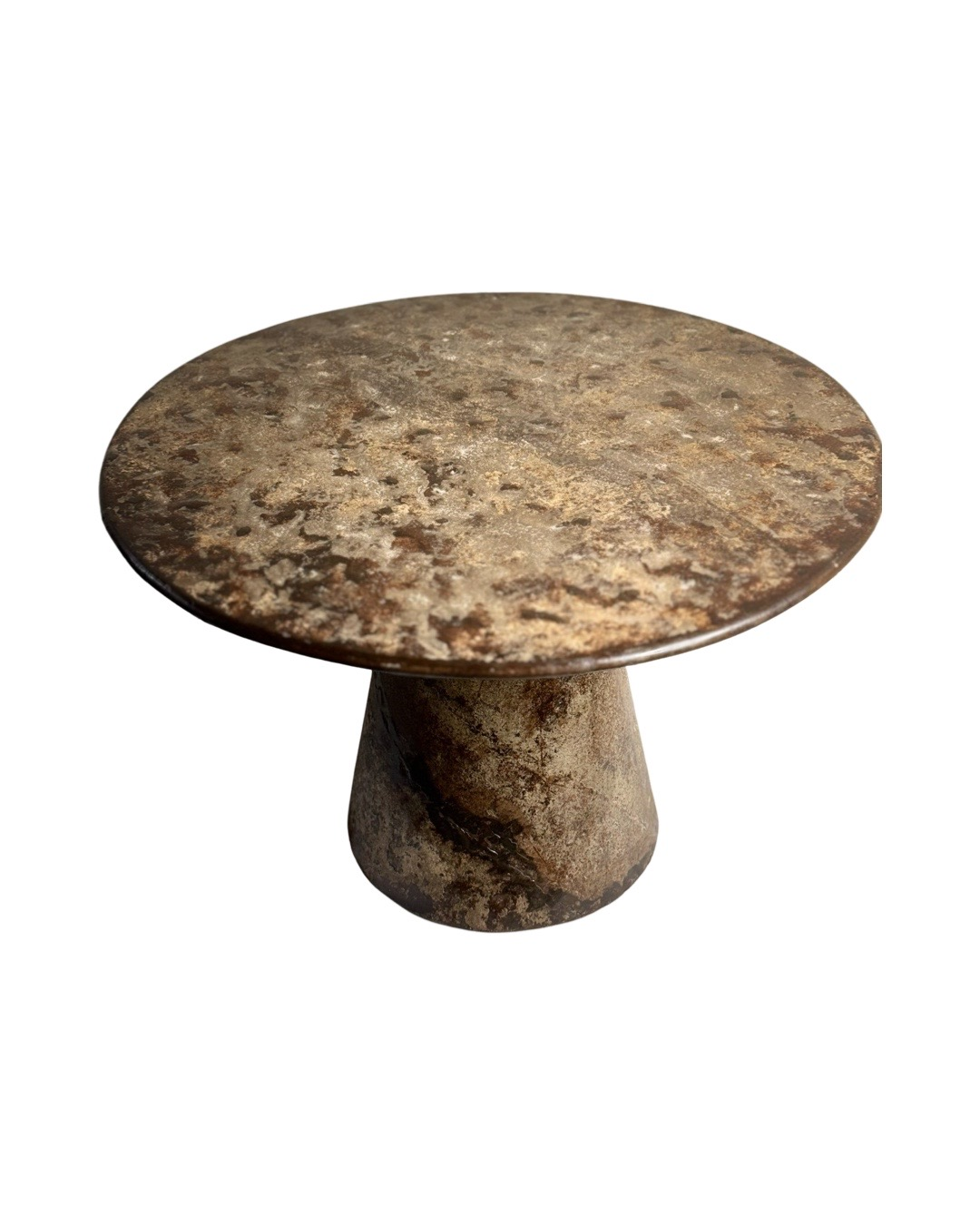 Salontafel rond ijzer Ronde salontafel ijzer 75x75x49