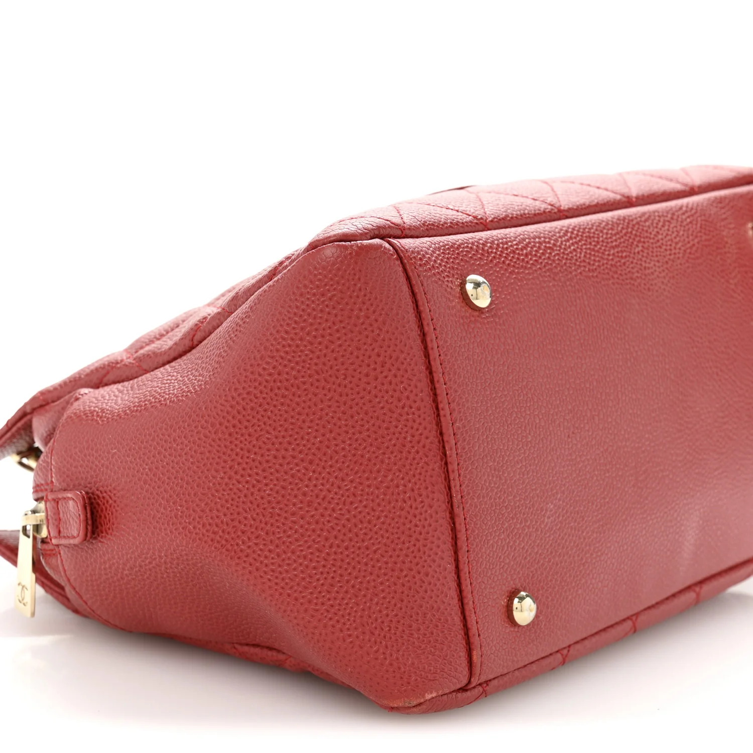 Caviar Quilted Petit Timeless Shopping Tote PTT Red - Top Club