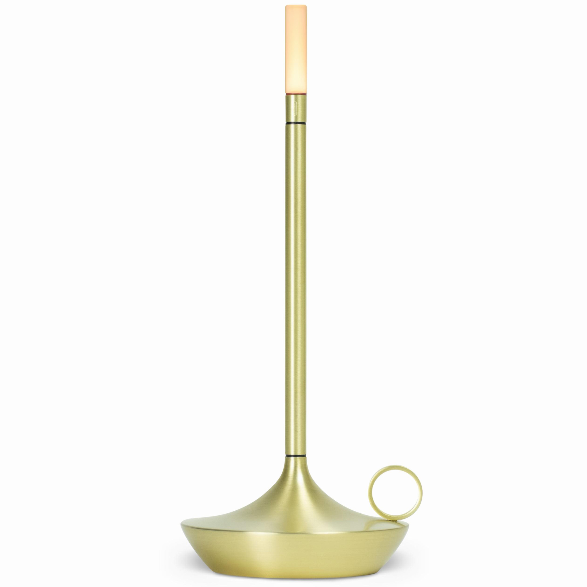 Tafellamp Wick LED oplaadbaar messing
