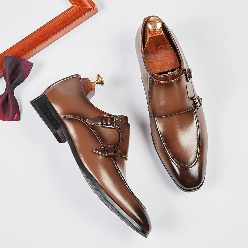 Oxford Double Monk Strap Dress Shoes