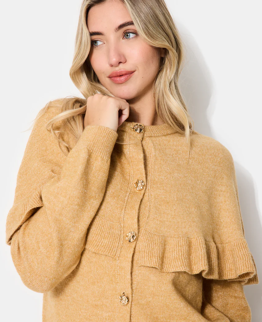 Pimkie Gilet avec cape et boutons fantaisie
