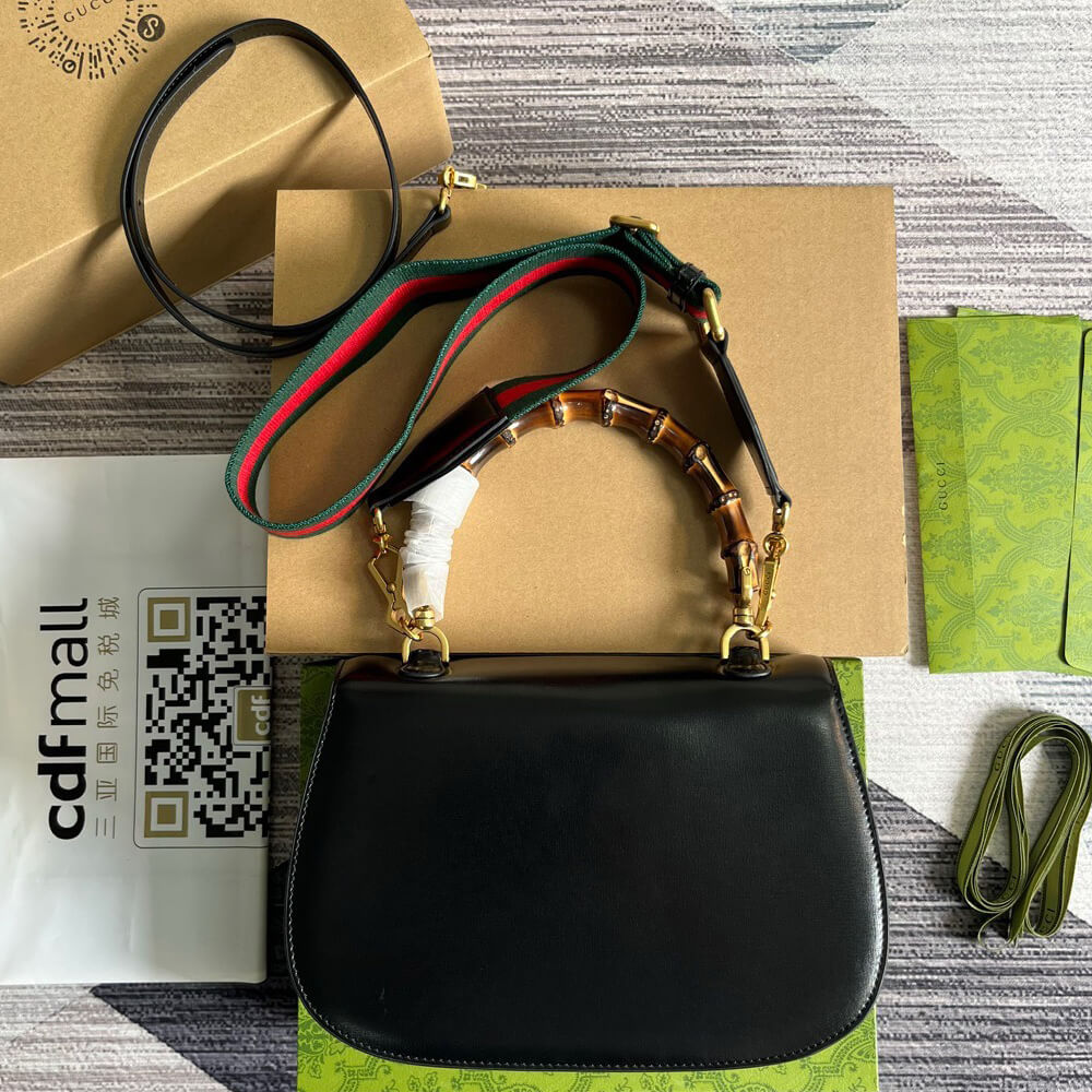 GUCCI BAMBOO 1947 MEDIUM TOP HANDLE BAG - Top Club