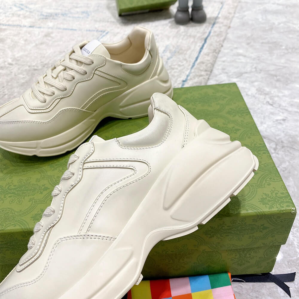 Gucci Rhyton Leather Sneakers - Top Club
