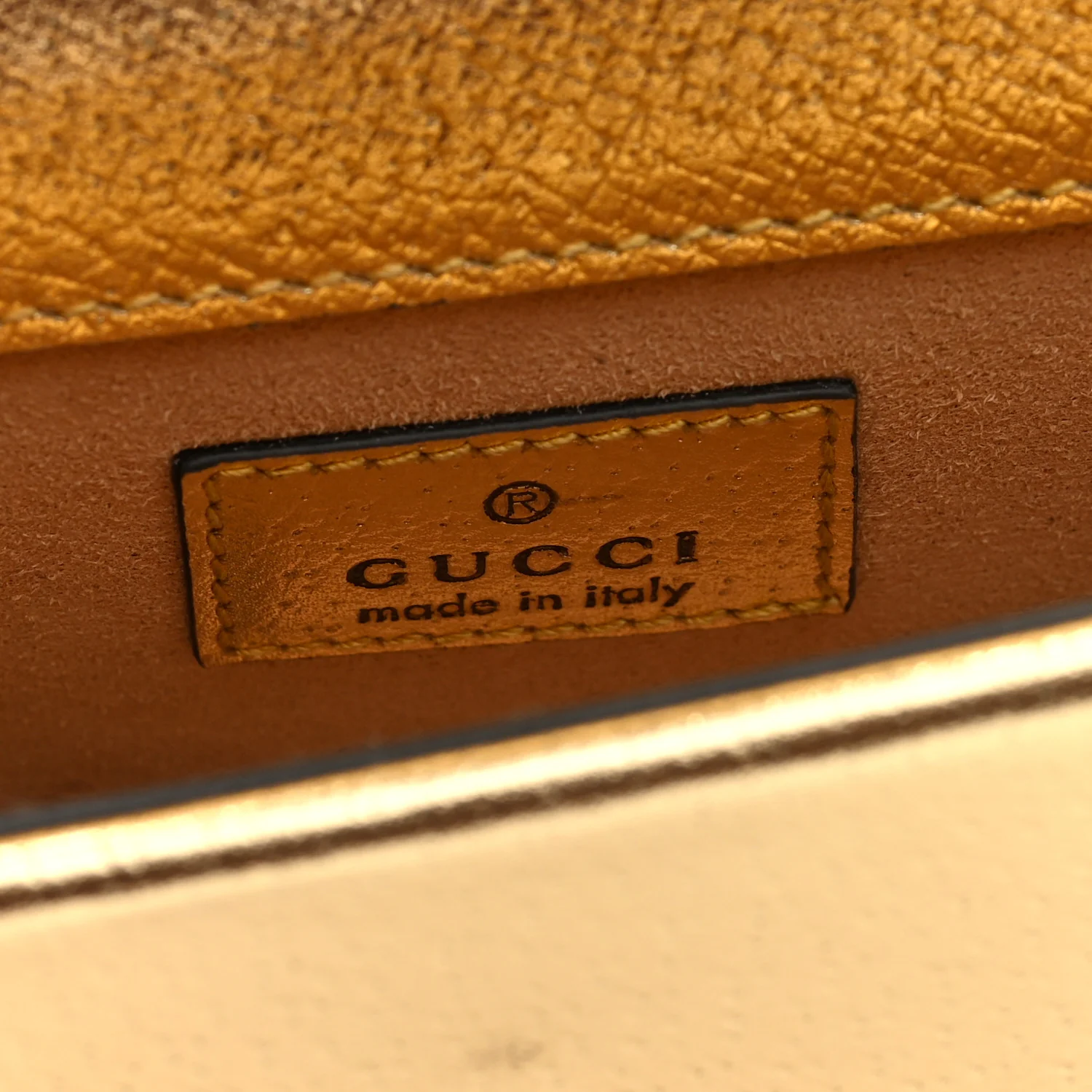 Metallic Calfskin Super Mini Dionysus Shoulder Bag Gold - Top Club
