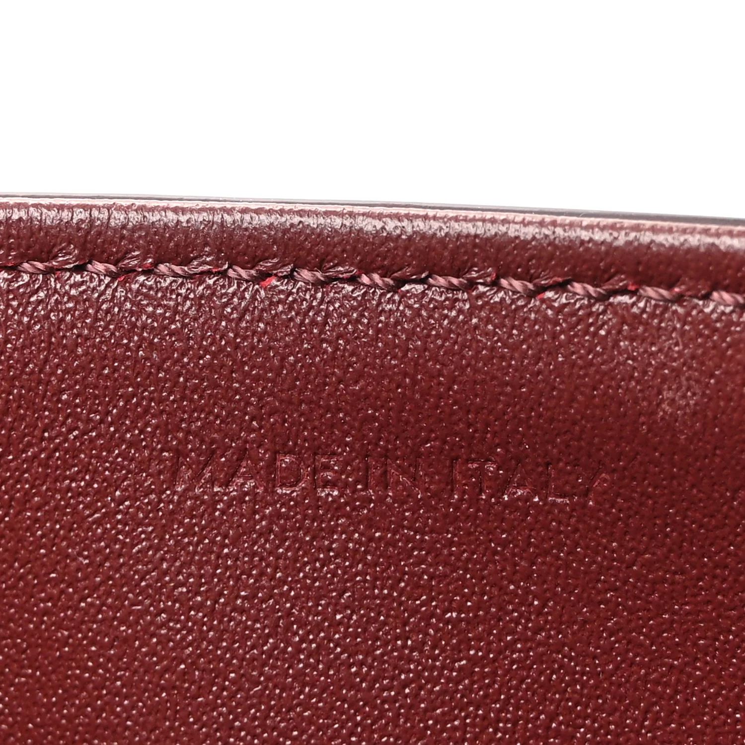 Shiny Calfskin Teen Triomphe Light Burgundy - Top Club