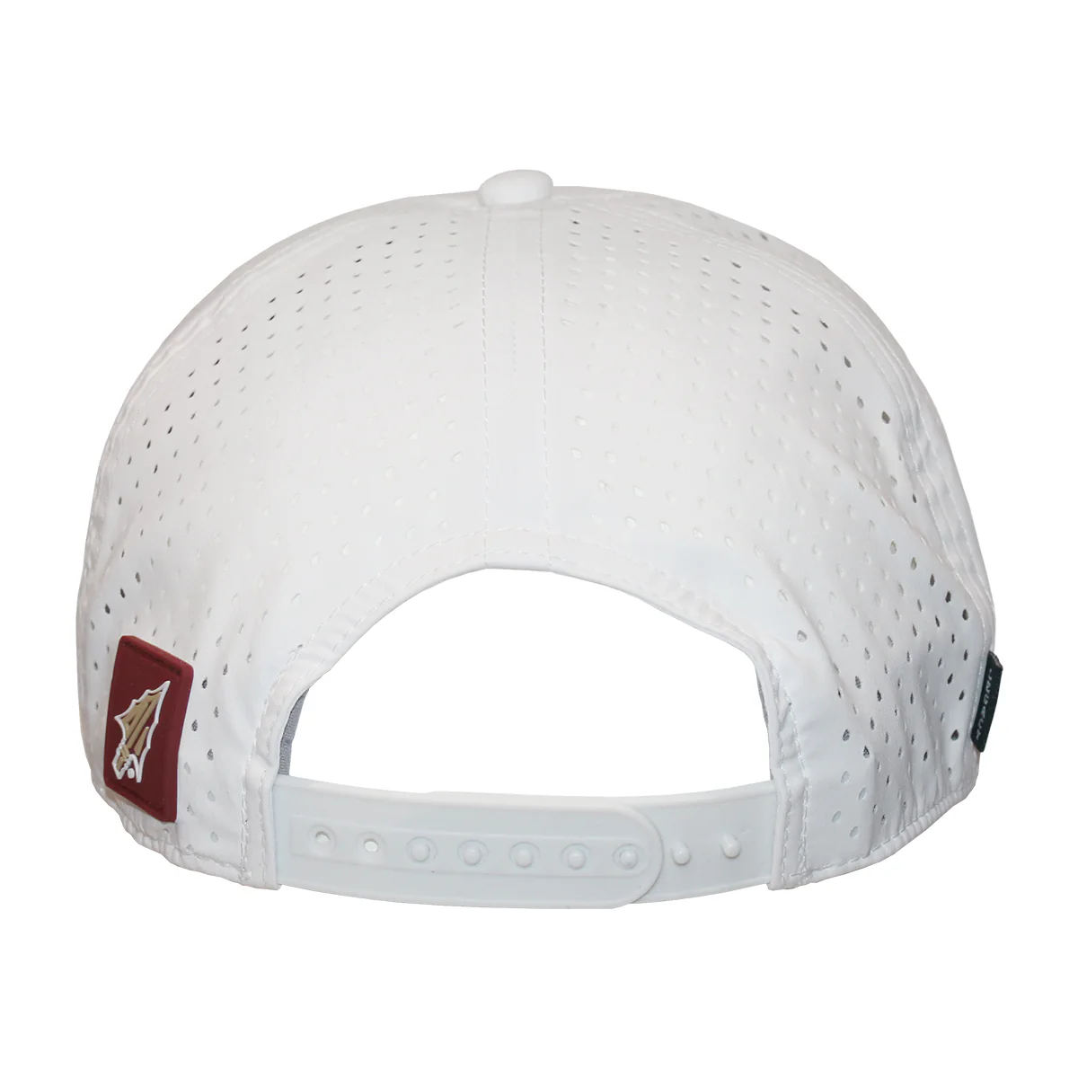 Legacy Men's Florida State Seminoles Arrowhead Patch Adjustable Semi-Structured Hat - White/Garnet - MoB Apparel