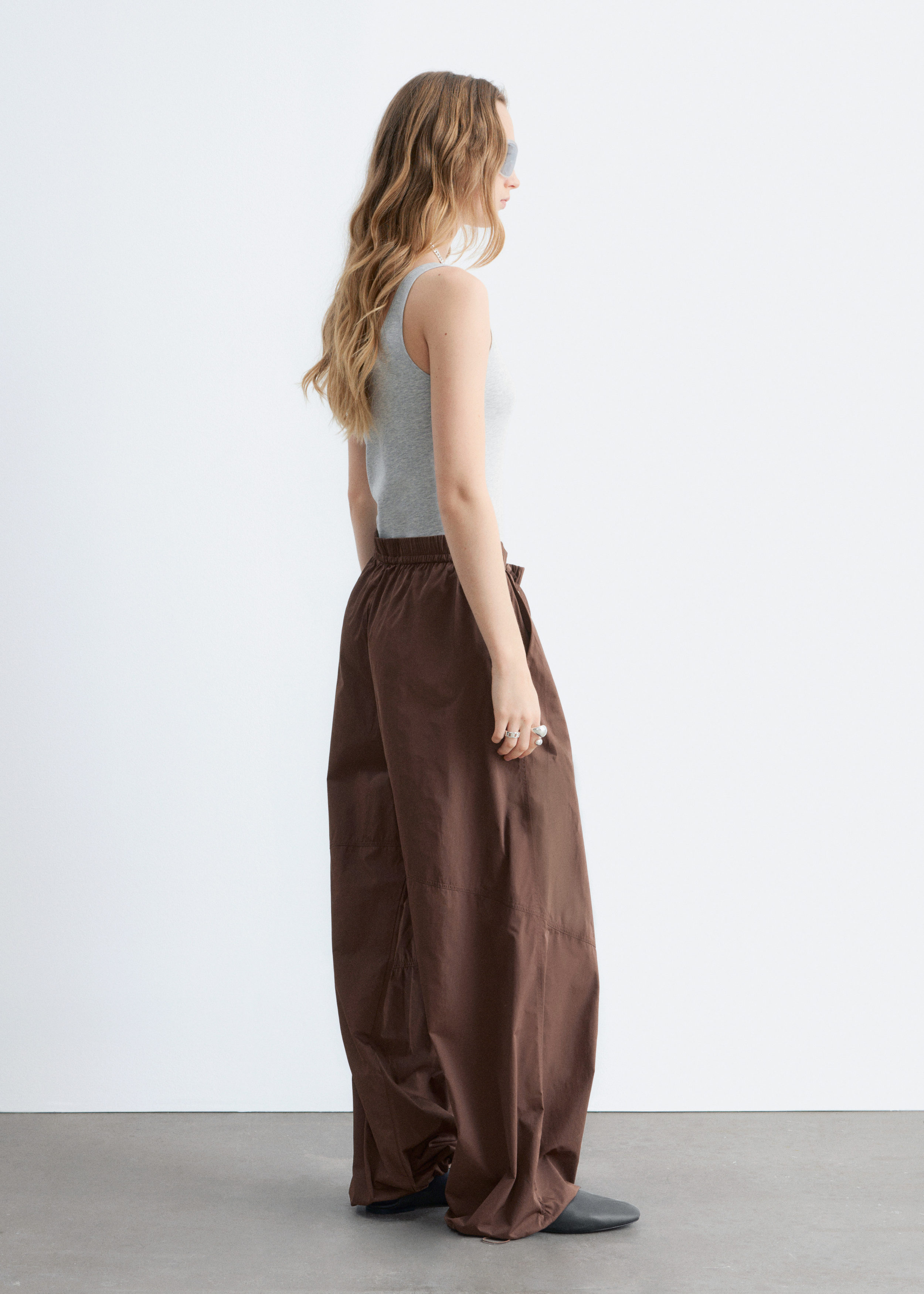 & Other Stories DRAWSTRING BARREL LEG TROUSERS