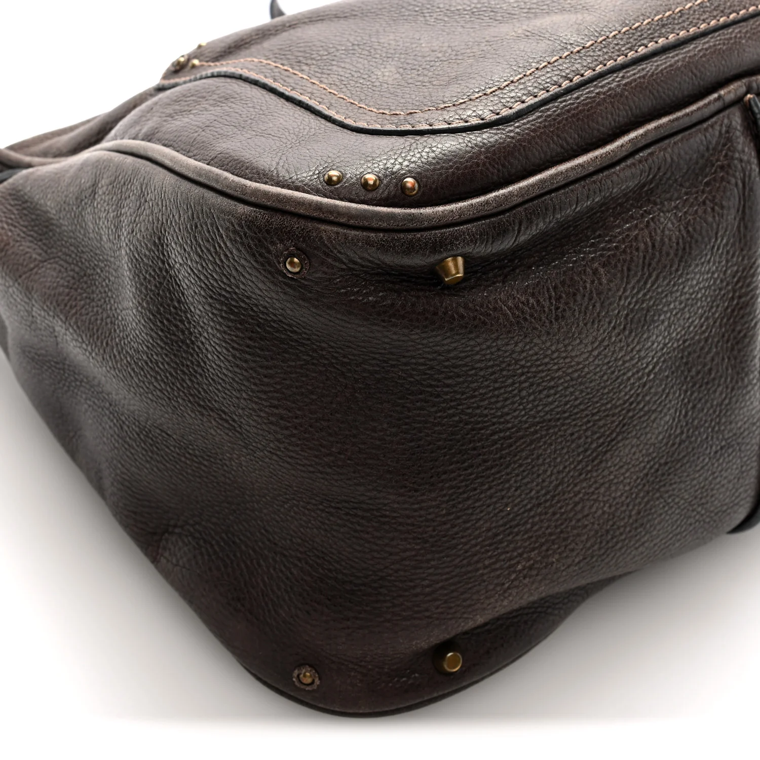 Calfskin Paddington Hobo Brown - Top Club