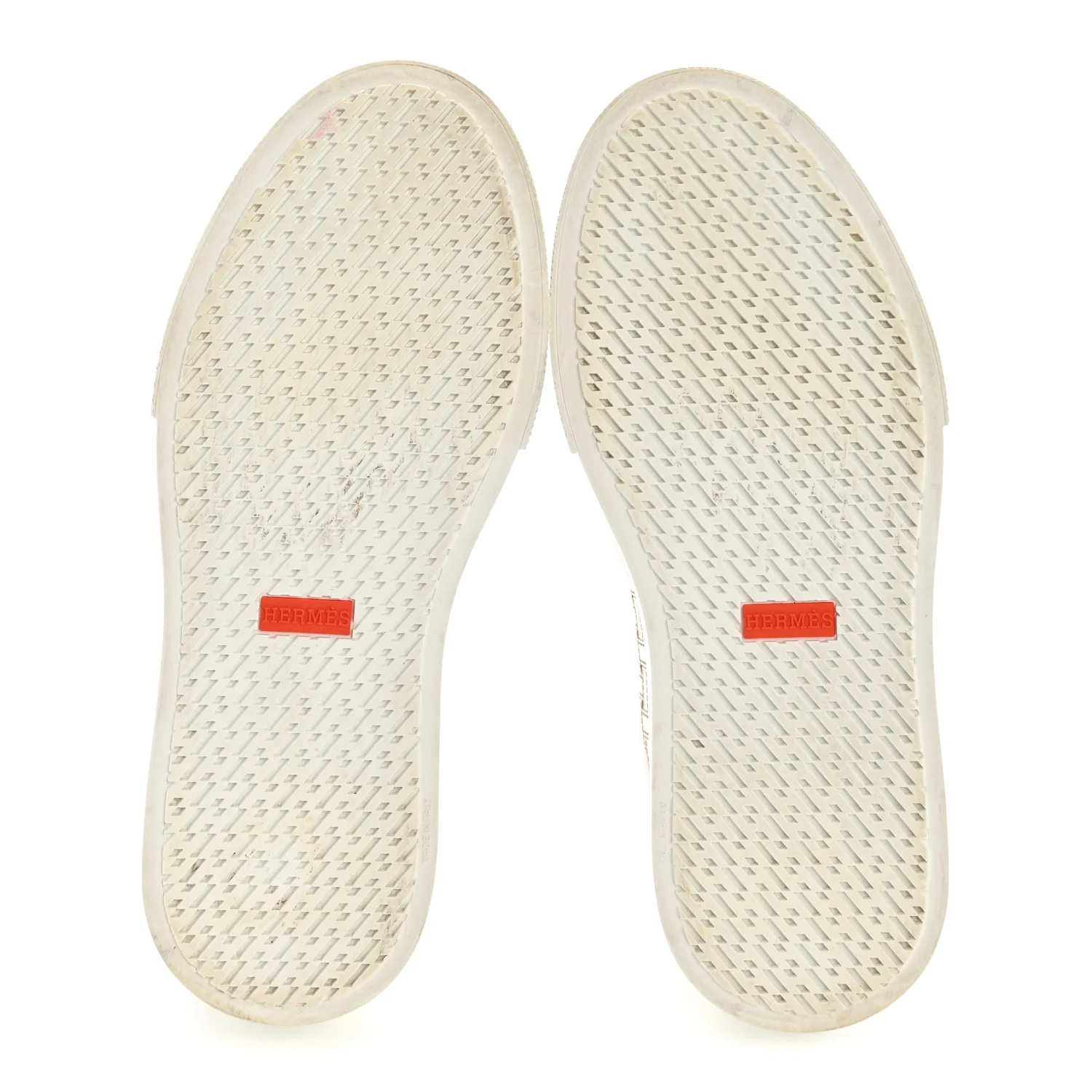 Calfskin Perforated Mosaic Day Sneakers 37.5 White - Top Club