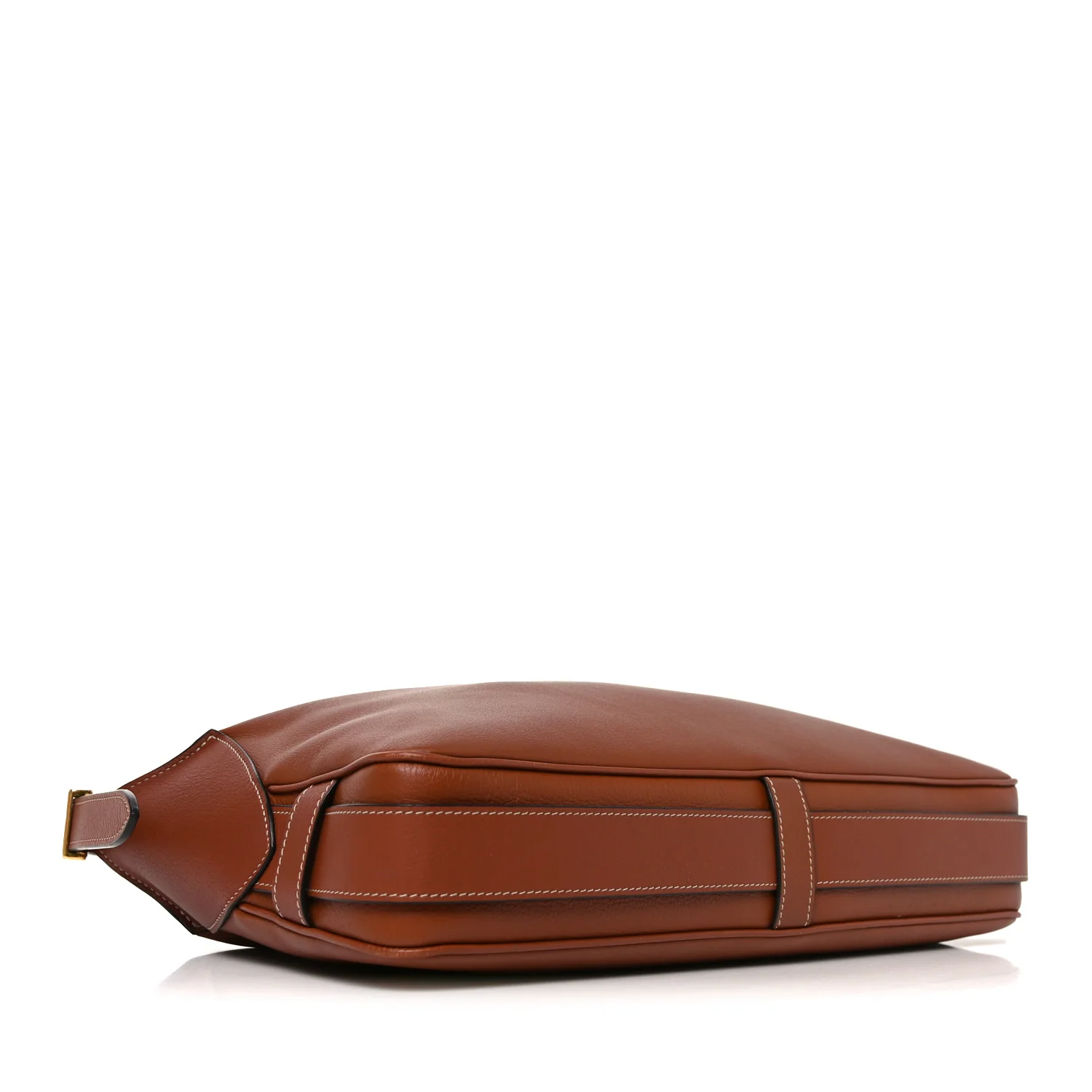 Supple Calfskin Medium Romy Shoulder Bag Tan - Top Club