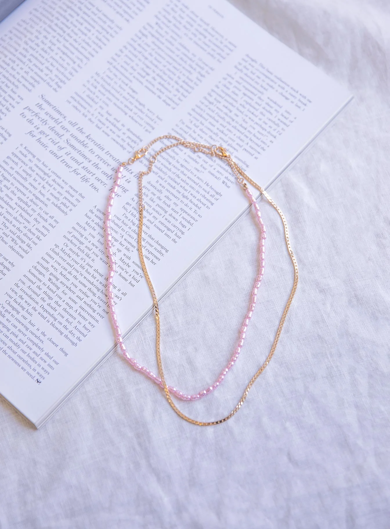 In The Zone Necklace Set Pink