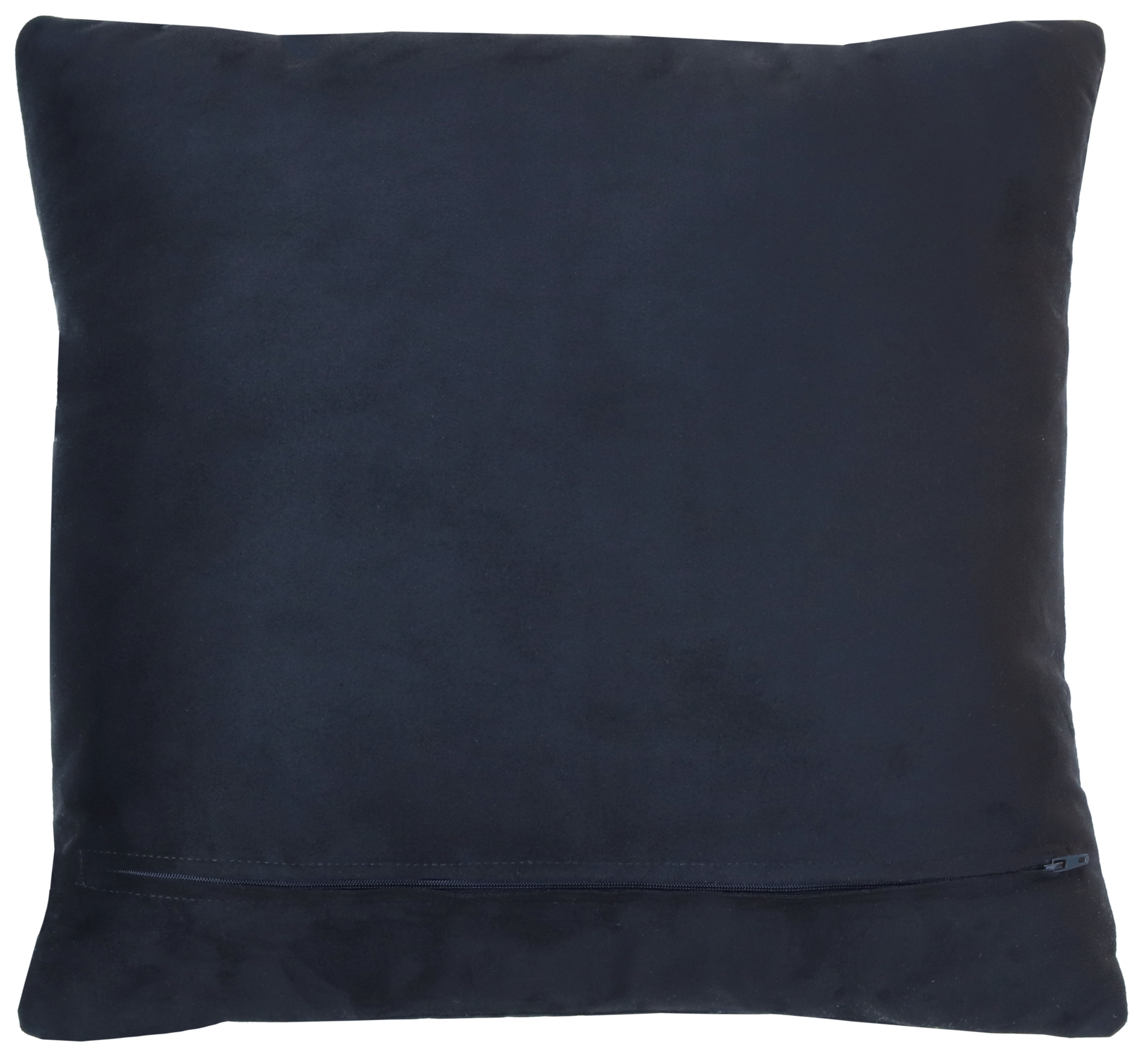 kussen ruit suede look zwart vierkant