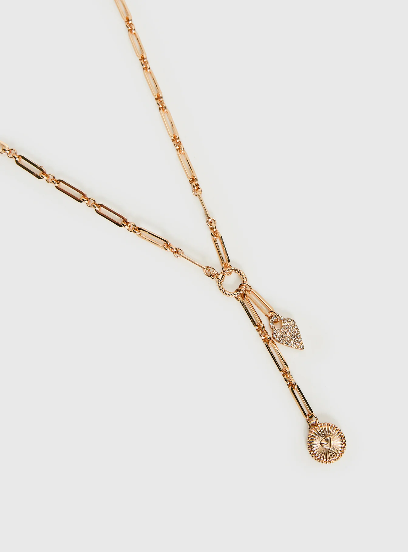 Kyrella Y Necklace Gold