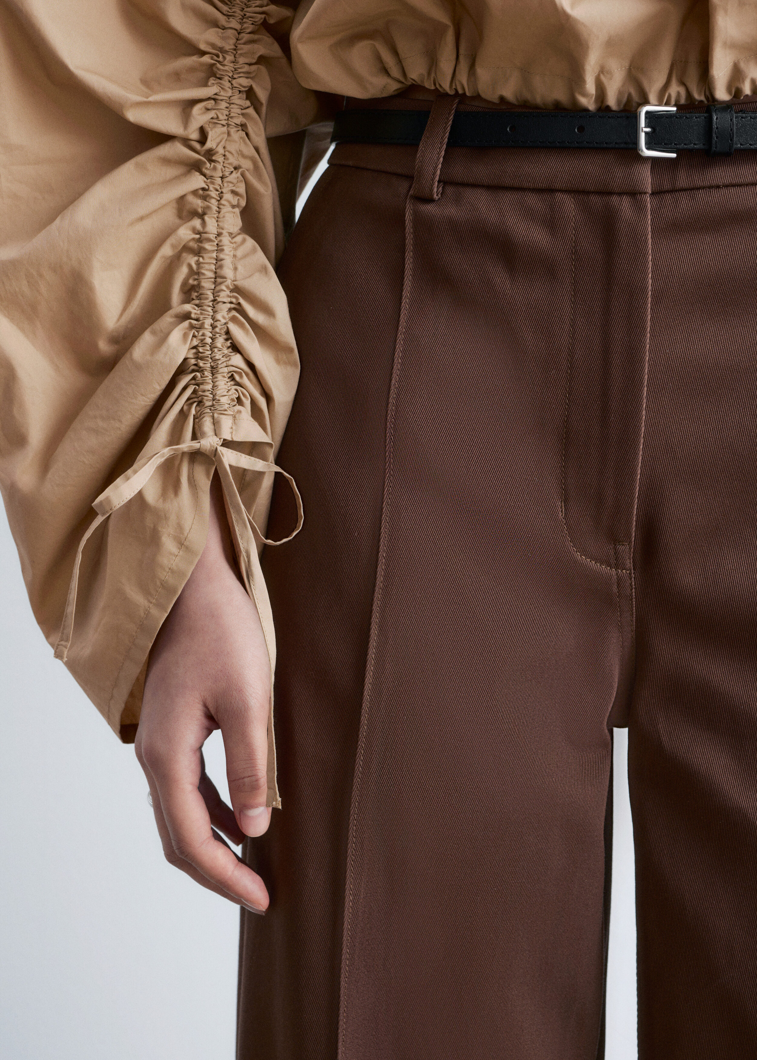 & Other Stories PRESS-CREASE COTTON TROUSERS