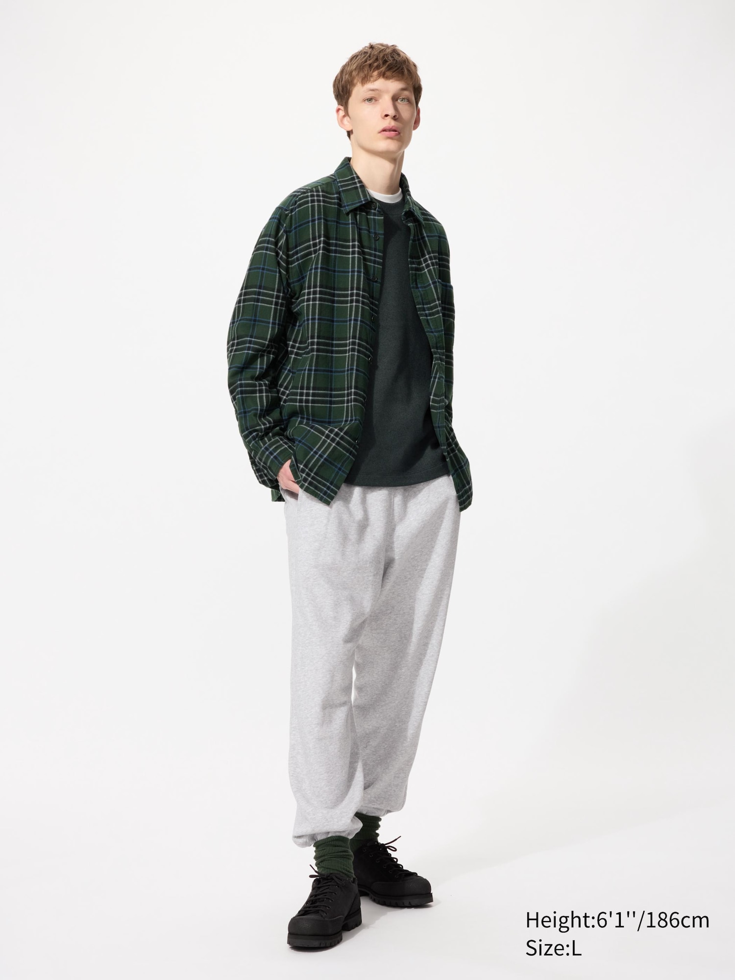 Flannel Checked Long Sleeve Shirt