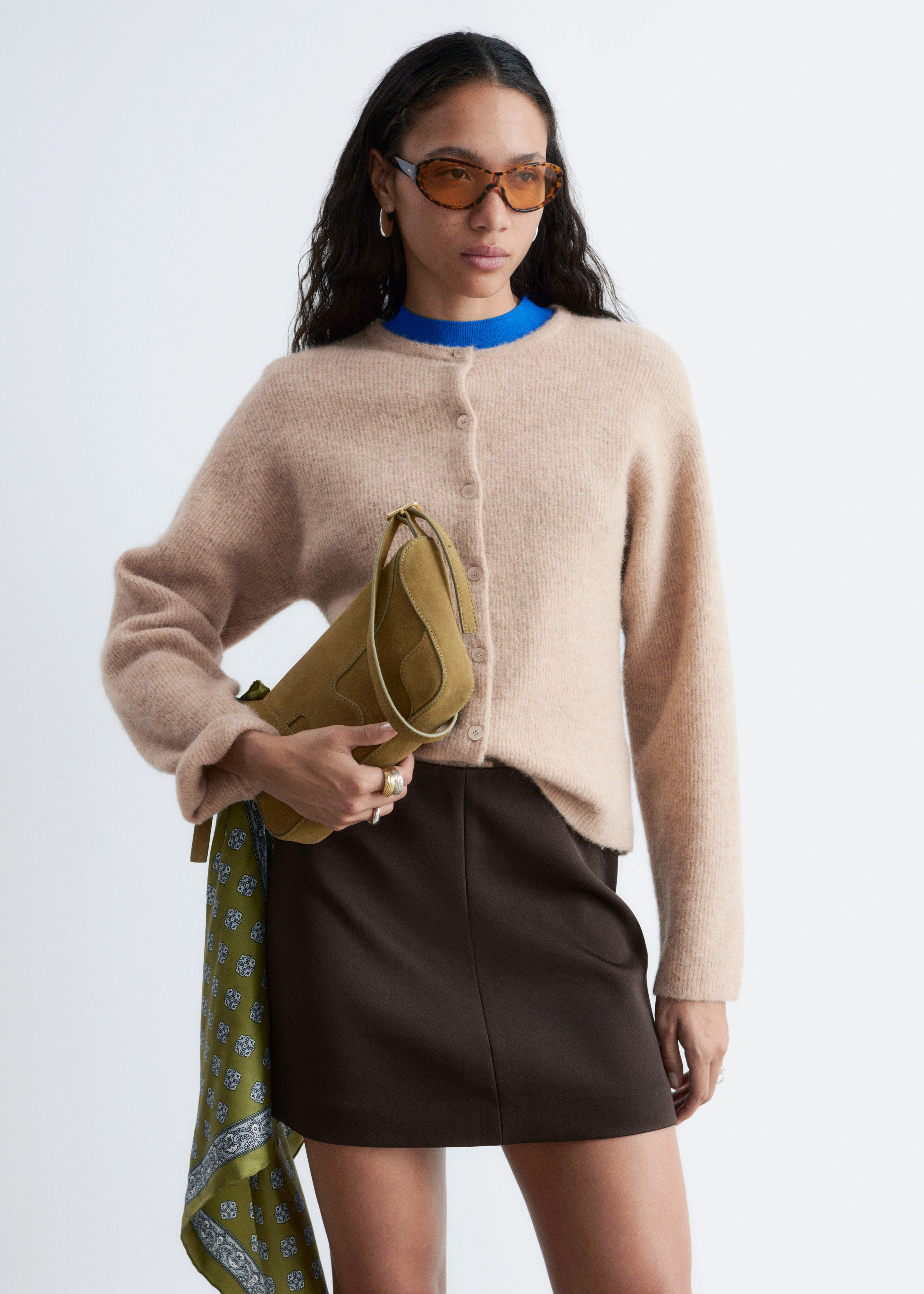 & Other Stories ALPACA-BLEND KNITTED CARDIGAN