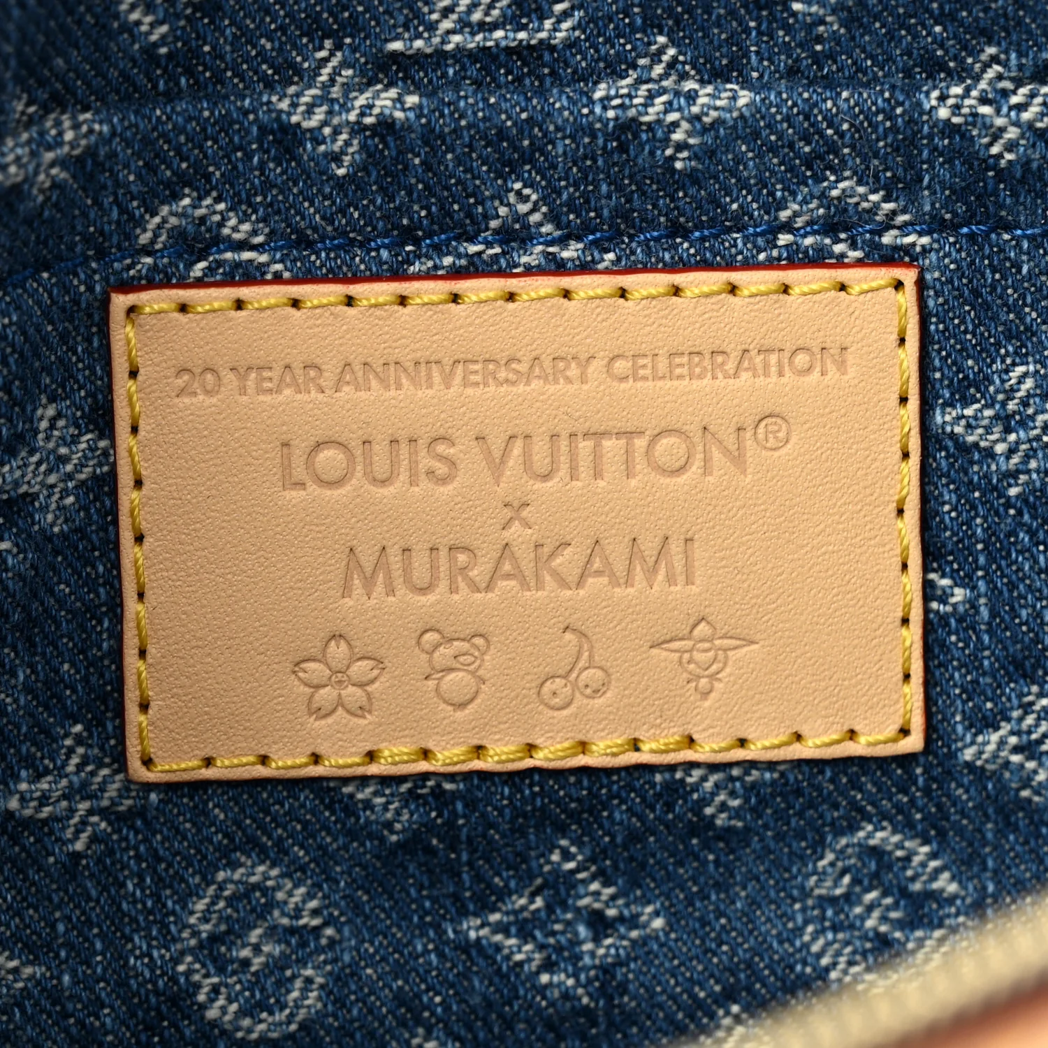 LV X TM Monogram Denim Cerises Pochette Accessories Blue - Top Club