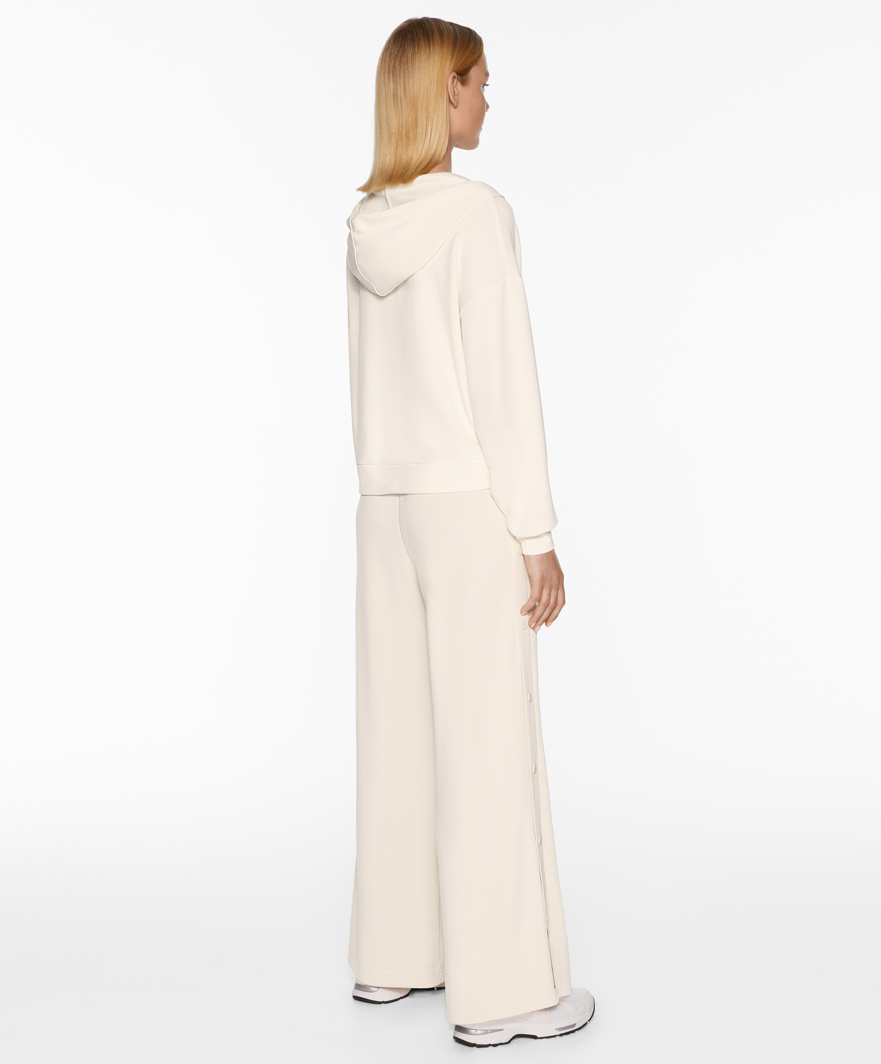 OYSHO V-neck sweatshirt with modal