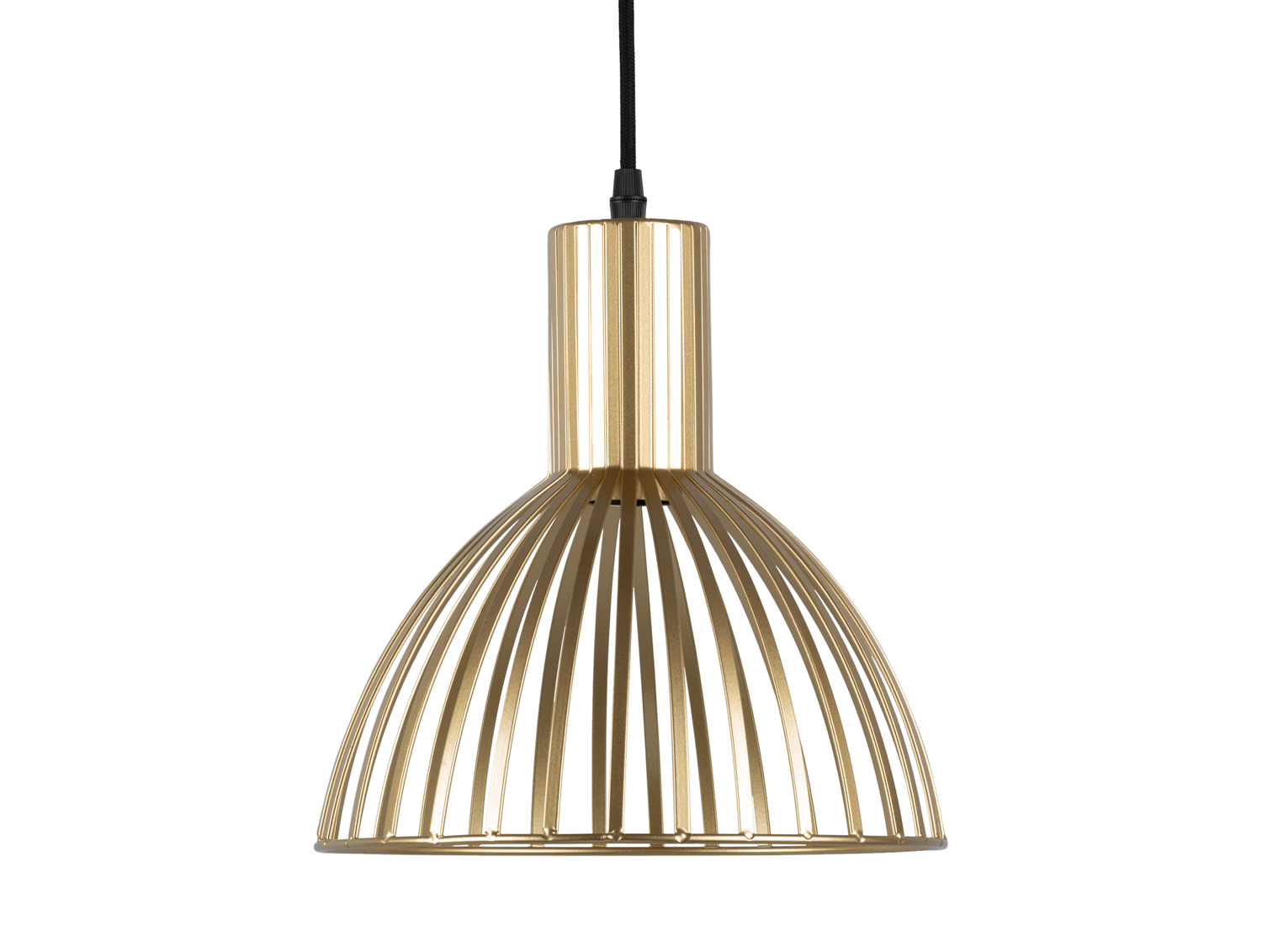 Pendant lamp Lignes Round gold painted
