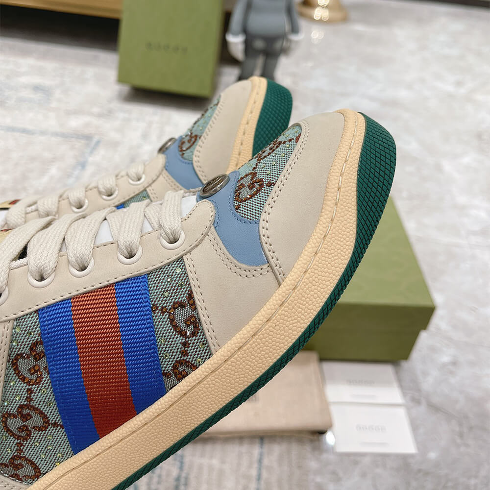 Gucci Women s Screener sneaker with crystals - Top Club