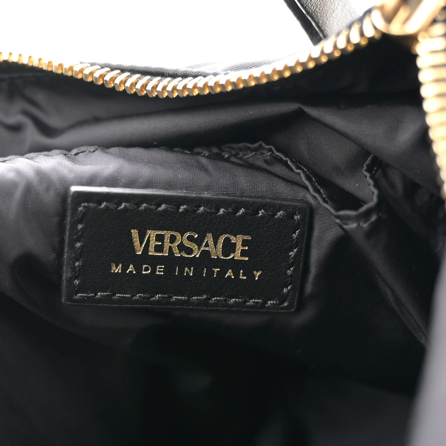 Nylon Tribute Chain Crossbody Shoulder Bag Black - Top Club