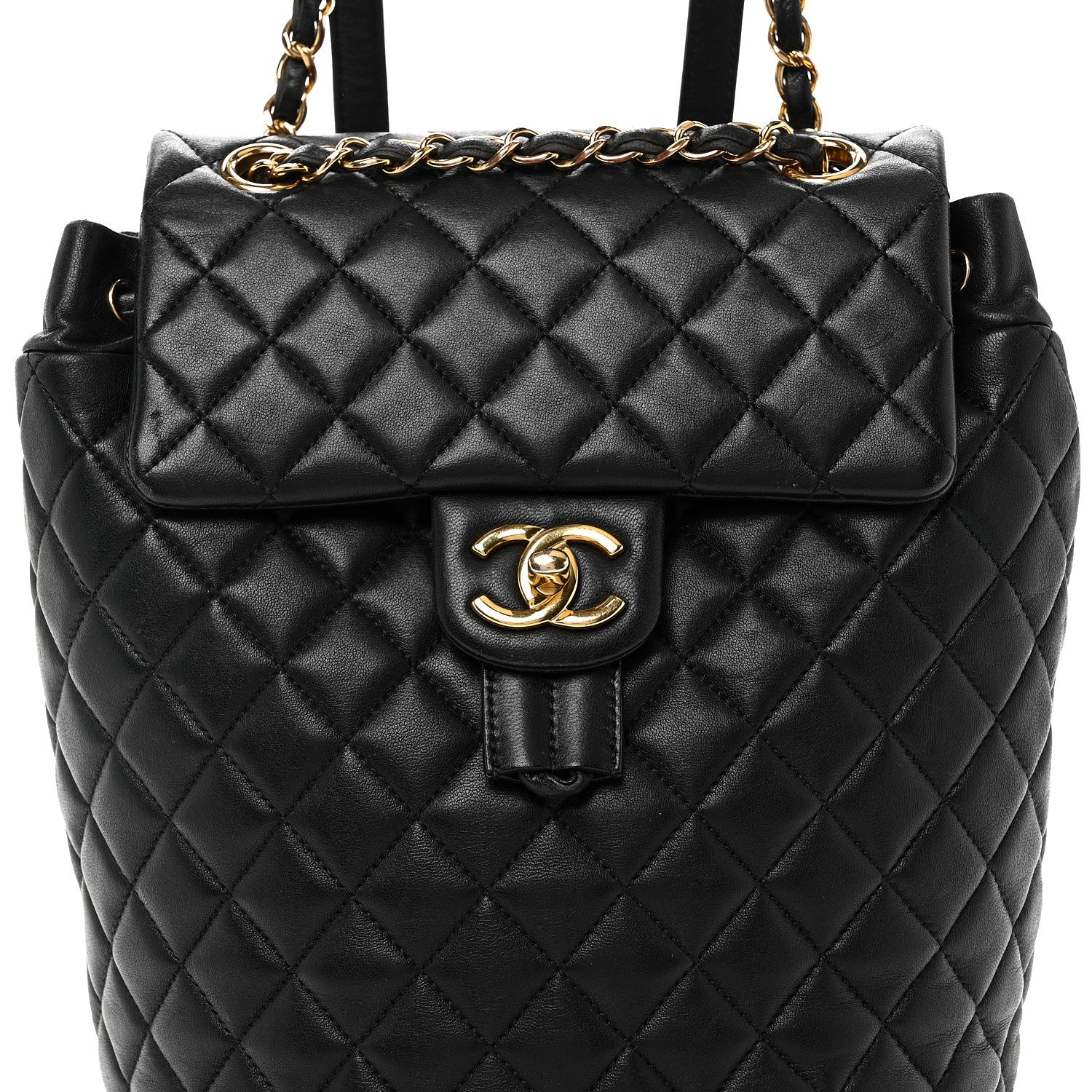 Lambskin Quilted Small Urban Spirit Backpack Black - Top Club