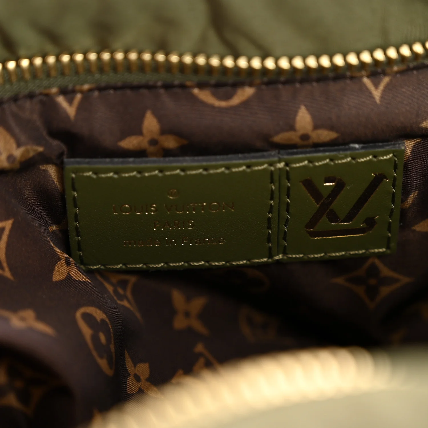 Econyl Monogram Pillow Maxi Multi Pochette Accessories Kaki Beige - Top Club