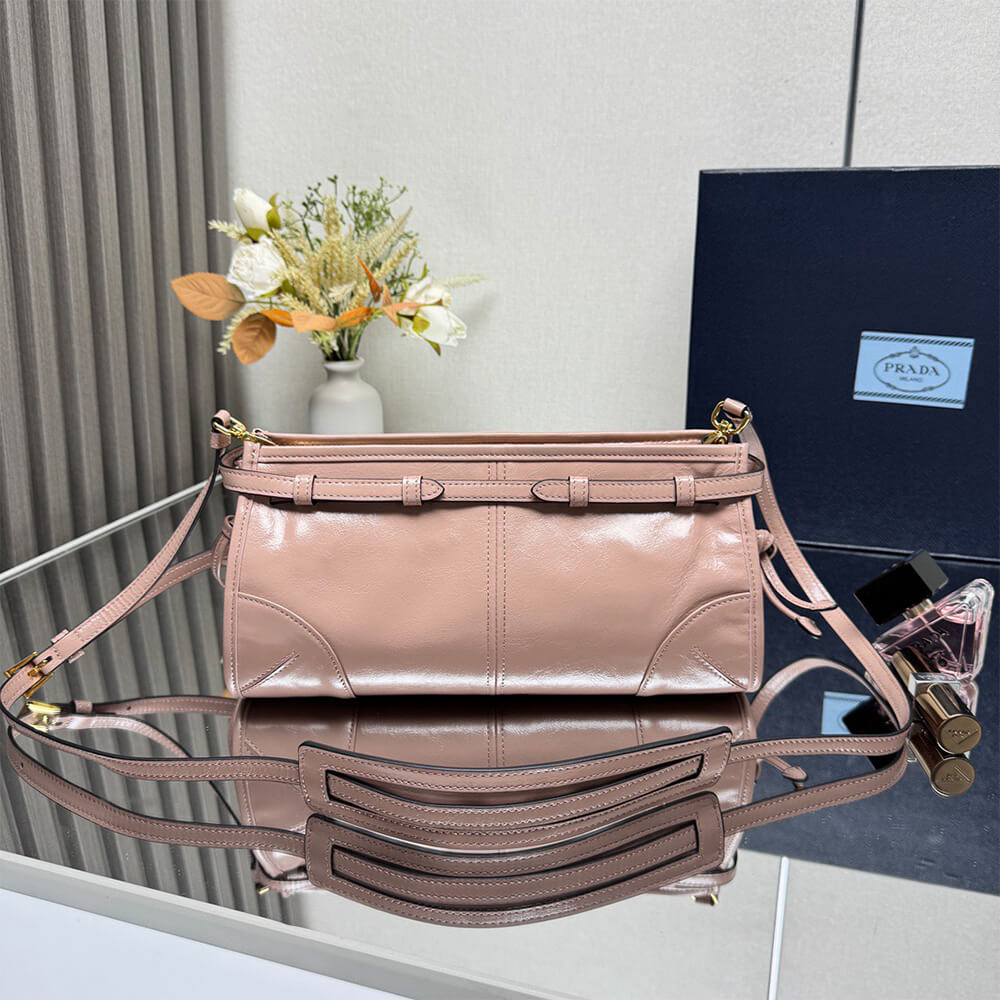 Prada Bonnie small leather shoulder bag(HIGH-END GRADE) - Top Club