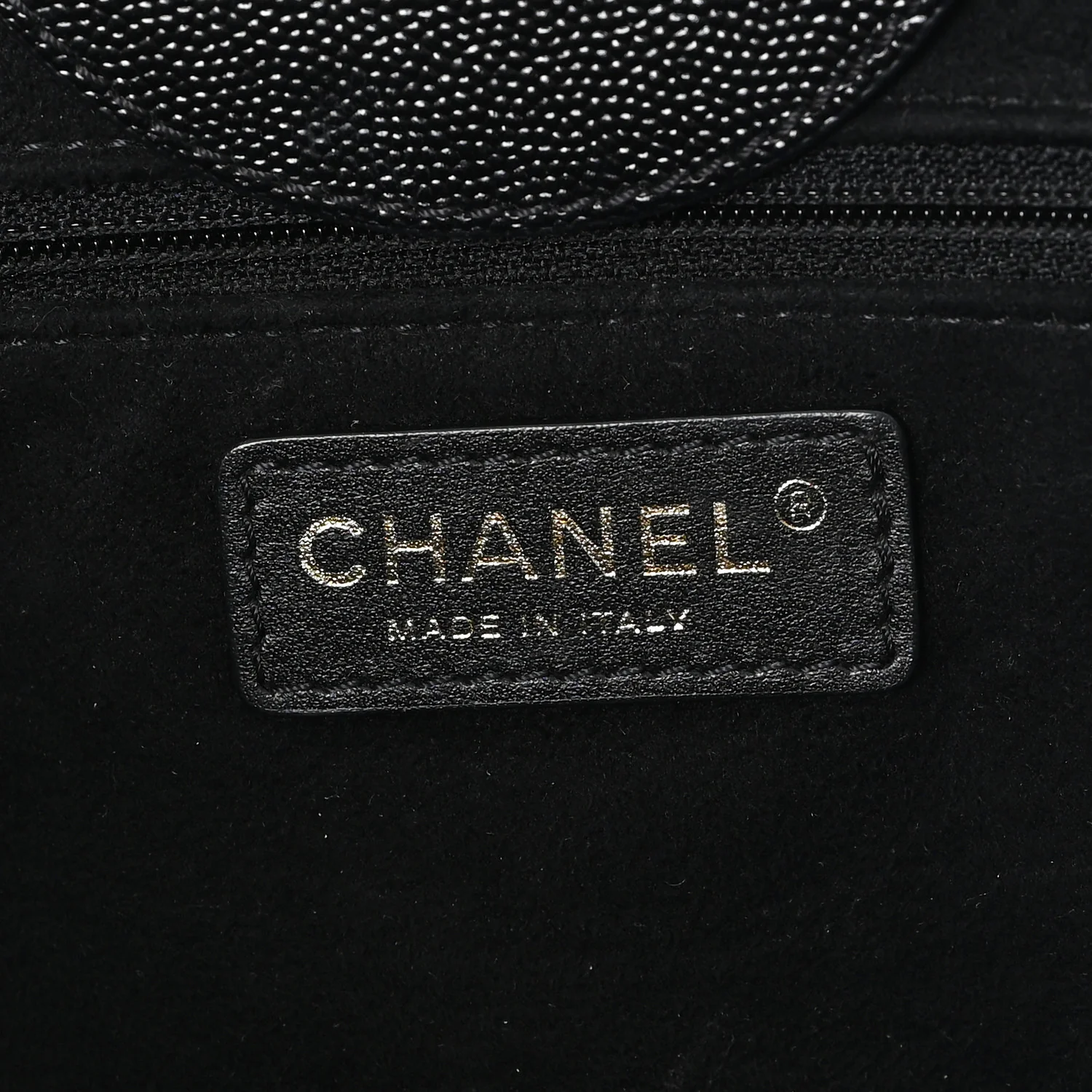 Caviar Medium Studded Deauville Tote Black - Top Club