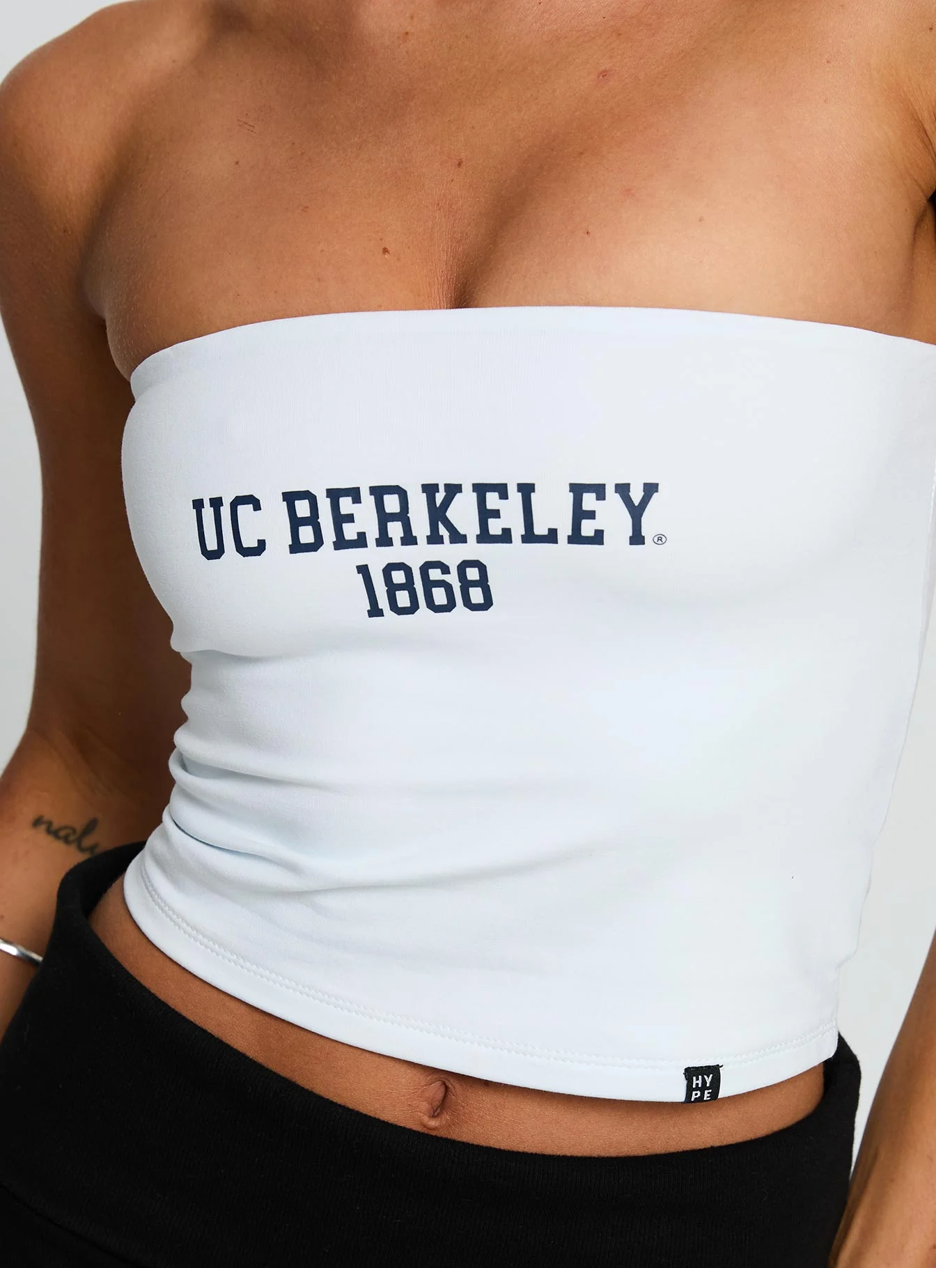 UC Berkeley Tube Top White