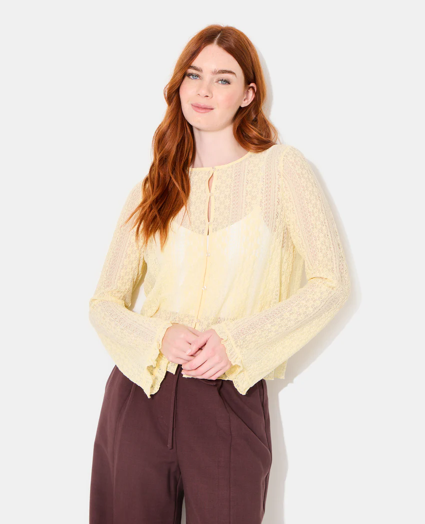 Pimkie Top en dentelle avec manches flare