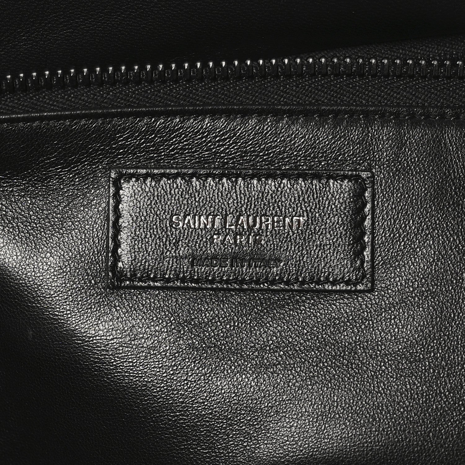 Lambskin Wide Puffer Tote Black - Top Club