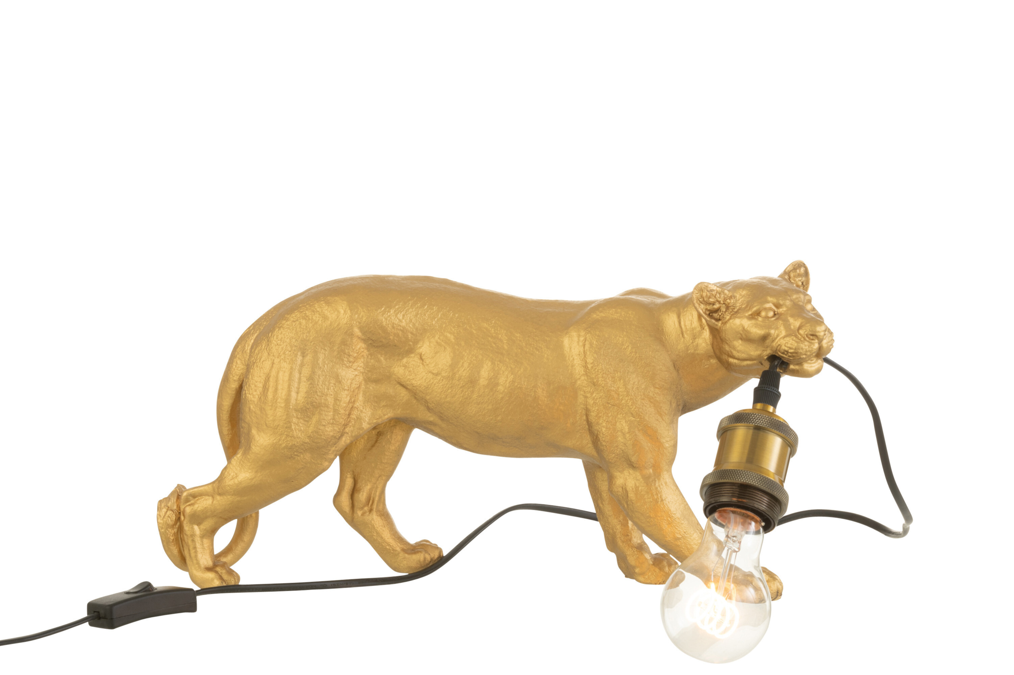 Tafellamp Puma goud J-line