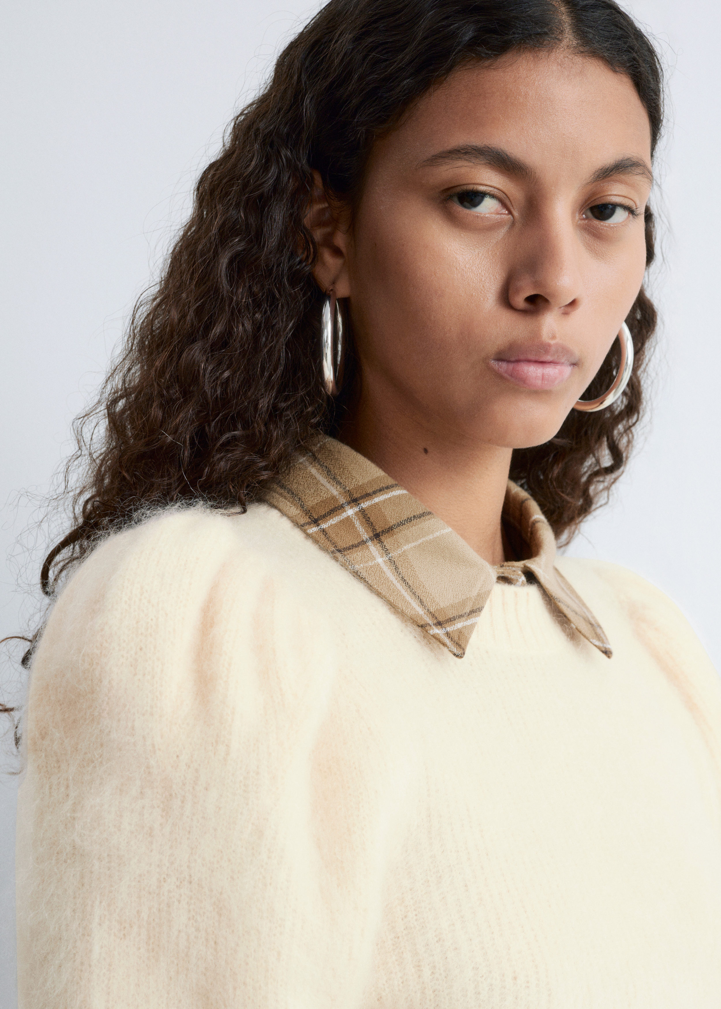 & Other Stories MOHAIR-BLEND PUFF-SLEEVE JUMPER