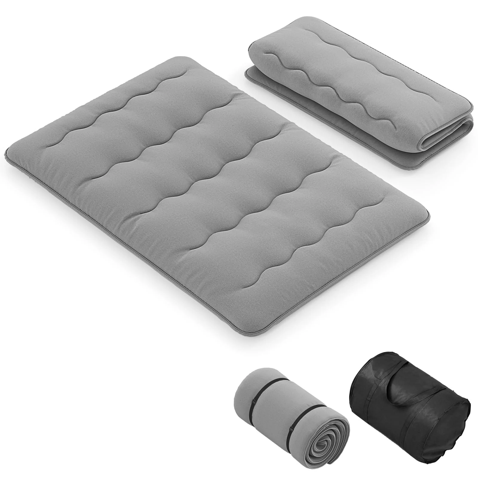 BEFOUNDLOVELY Twin/Full/Queen/King Futon Mattress Floor Sleeping Pad with Washable Cover