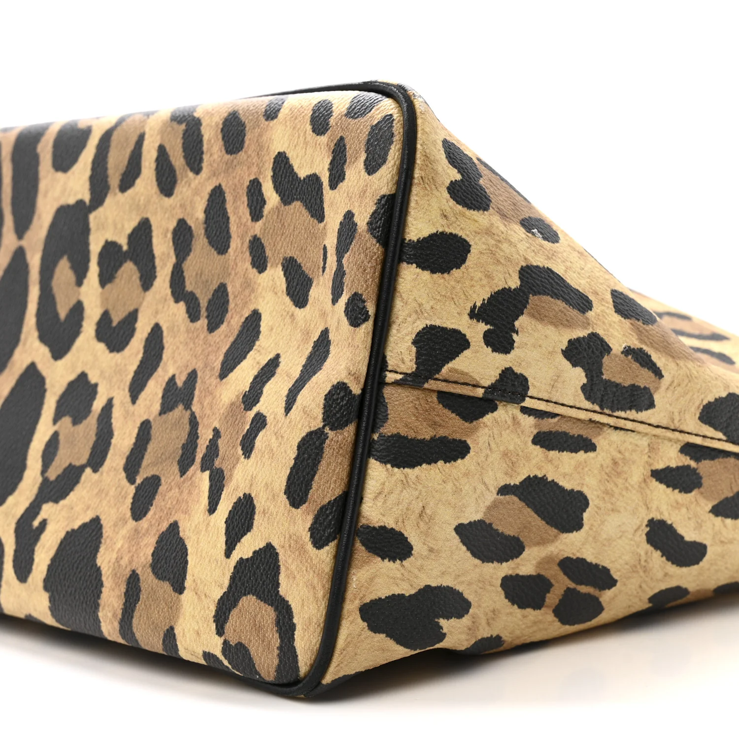 Textured Coated Canvas Leopard Print Large Antigona Tote - Top Club