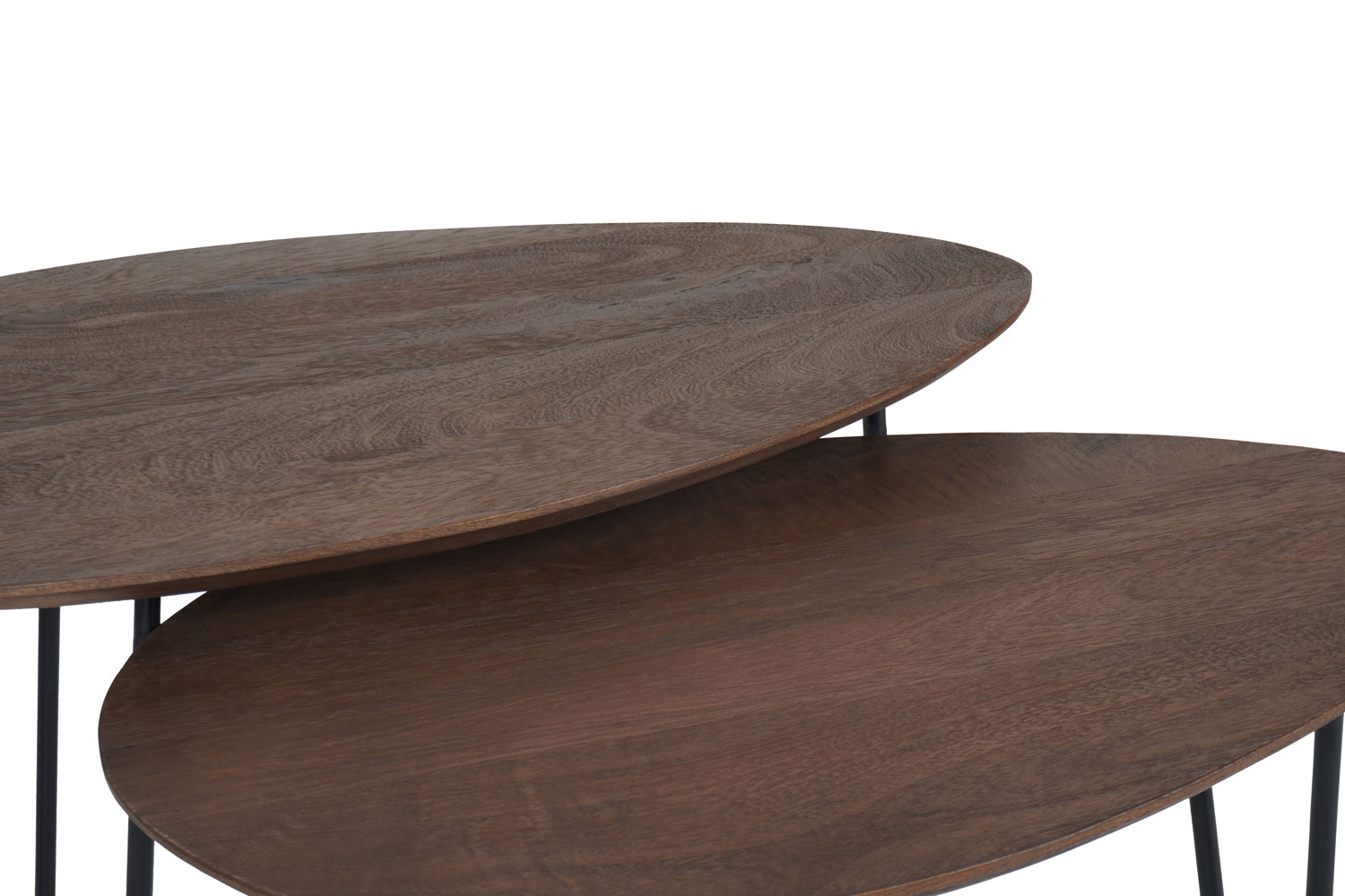 Salontafel Fabio Espresso Mangohout – Set van 2