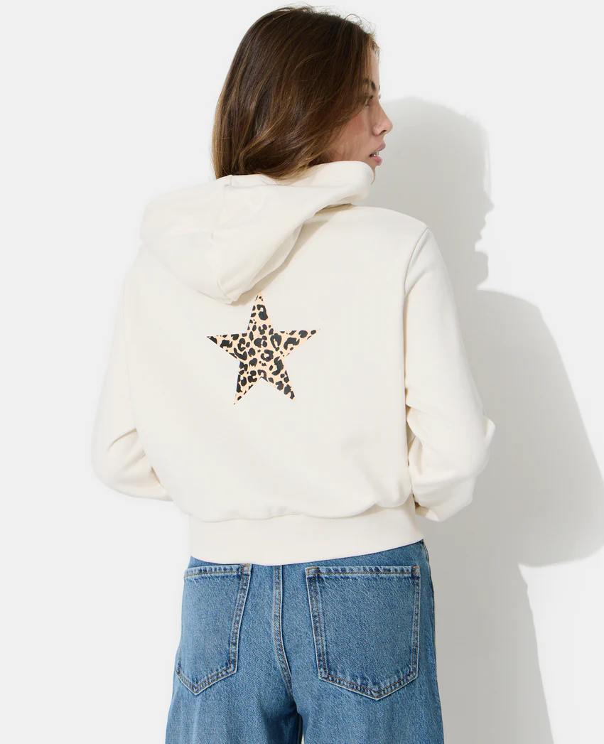 Pimkie Sweat zippé avec étoile motif léopard