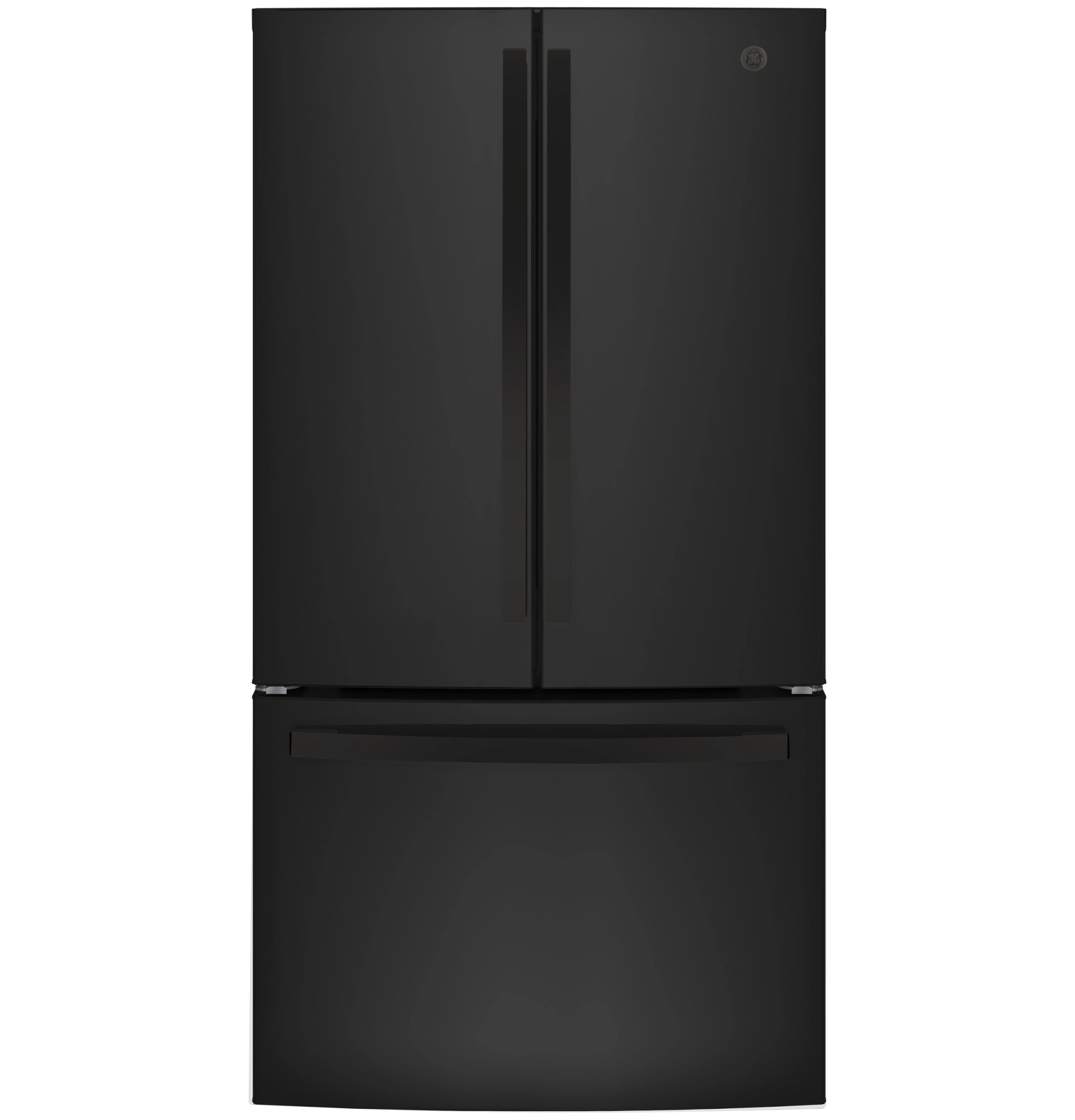 GE GNE27JYMFS 36 French Door Refrigerator with 27 ft. Total Capacity Energy Star LED Lighting Interior Water Dispenser Spill-Proof Shelves in Fingerprint Resistant Stainless Steel